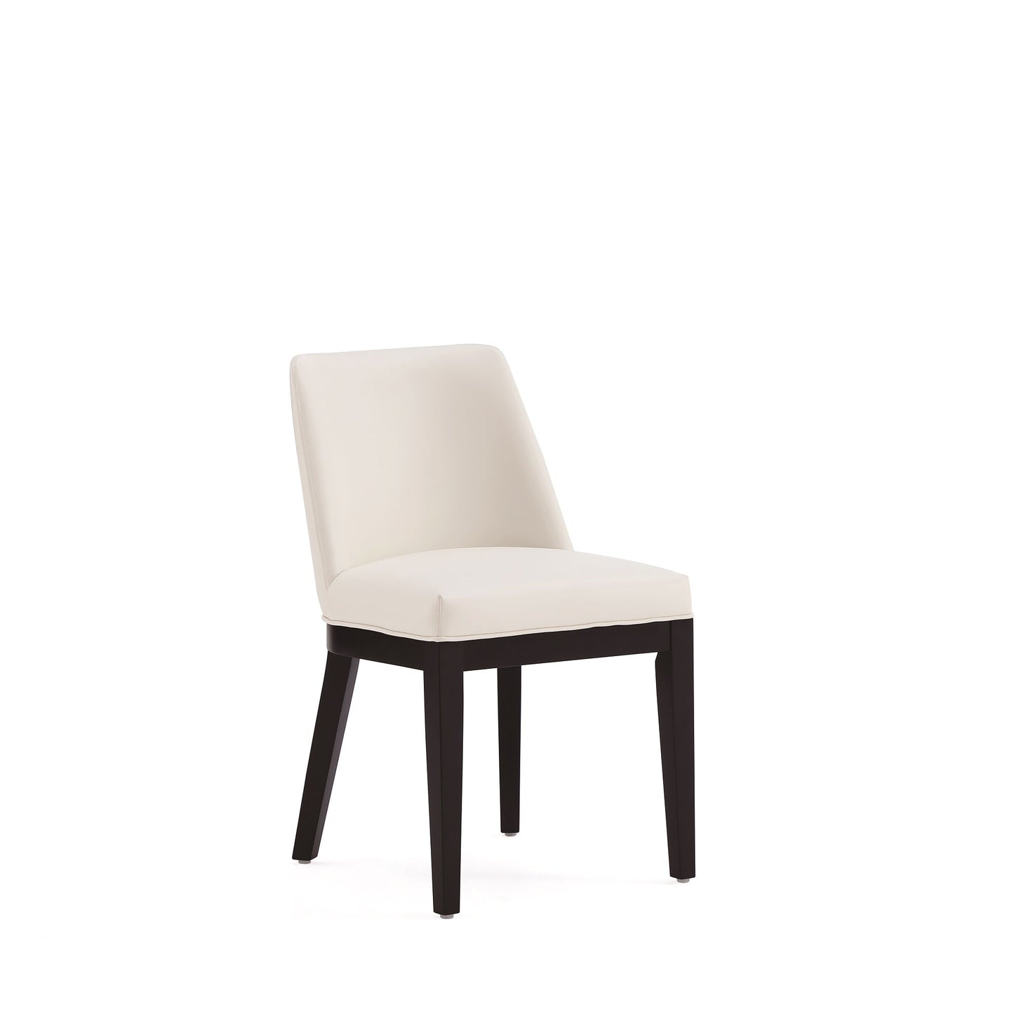 Manhattan Comfort Gansevoort Modern Faux Leather Dining Chair in Cream (Set of 4) 2-DC051-CR
