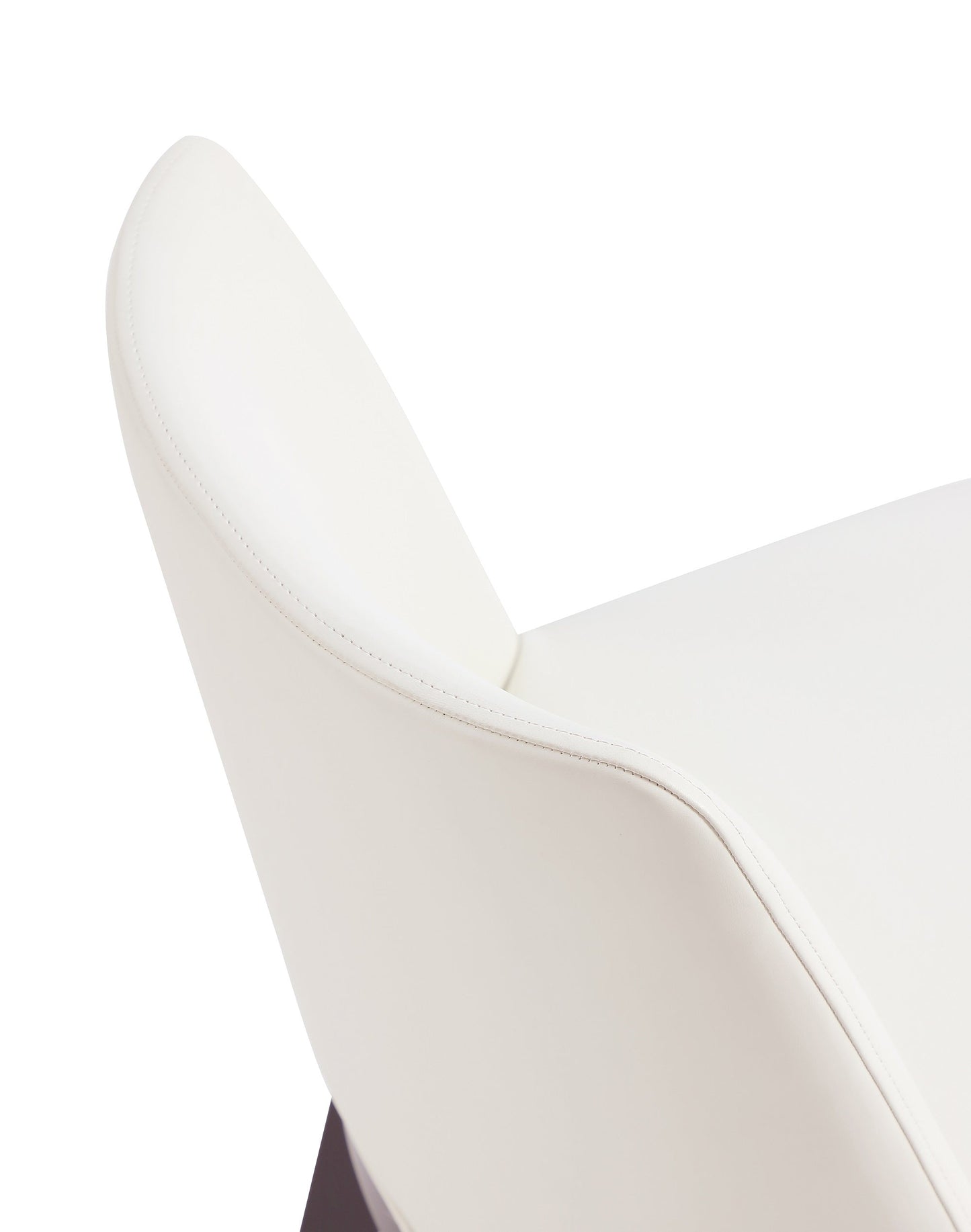 Manhattan Comfort Gansevoort Modern Faux Leather Dining Chair in Cream (Set of 4) 2-DC051-CR