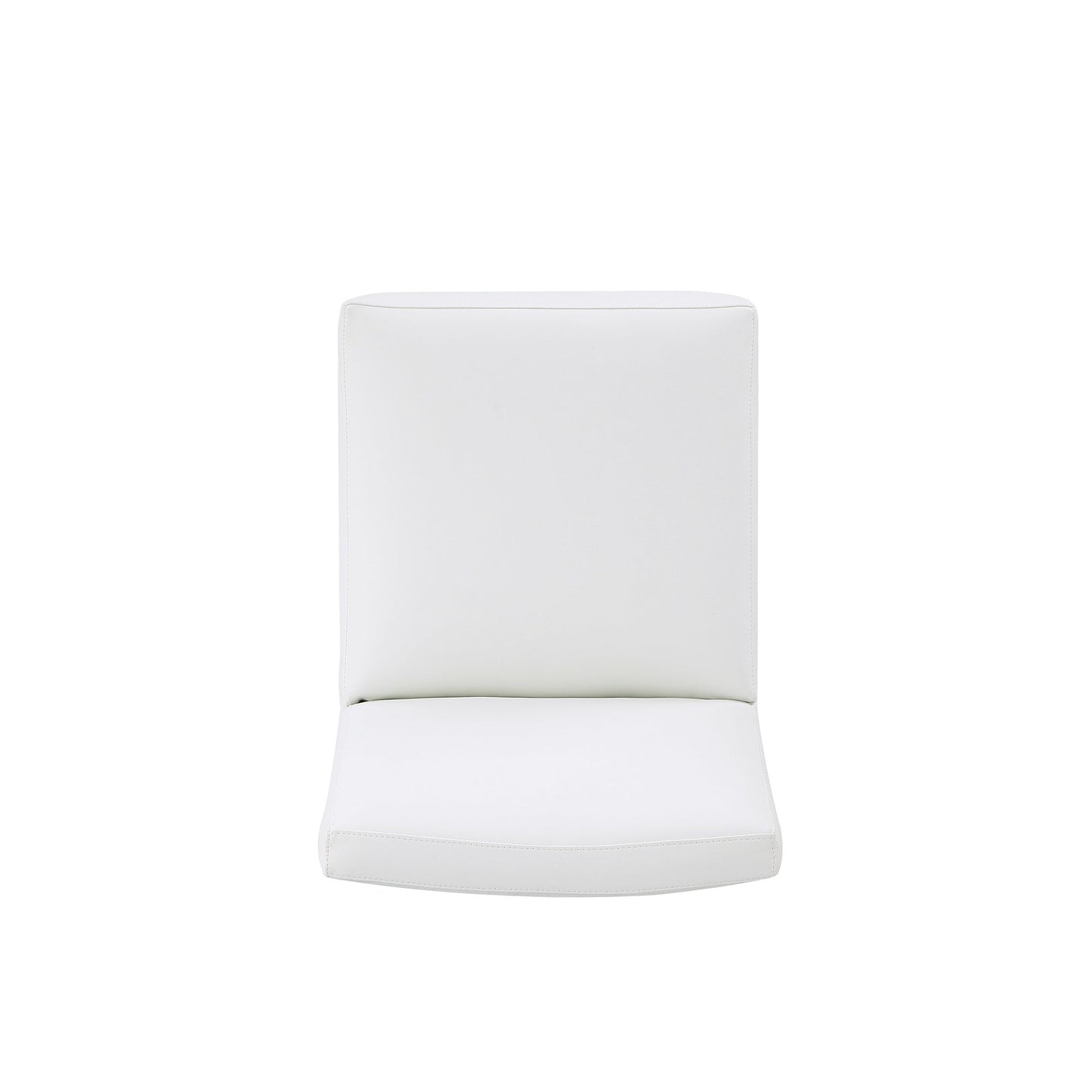 Manhattan Comfort Anna Modern Square Faux Leather Dining Chair in Cream (Set of 2) 2-DC058-CR