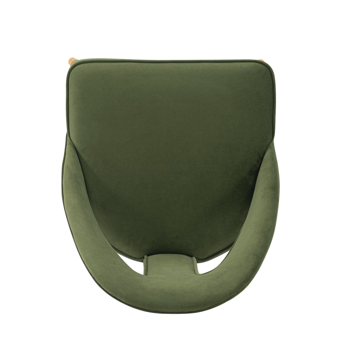 Manhattan Comfort Modern Neda Velvet  Dining Chair in Olive Green - Set of 2 2-DC081-OG