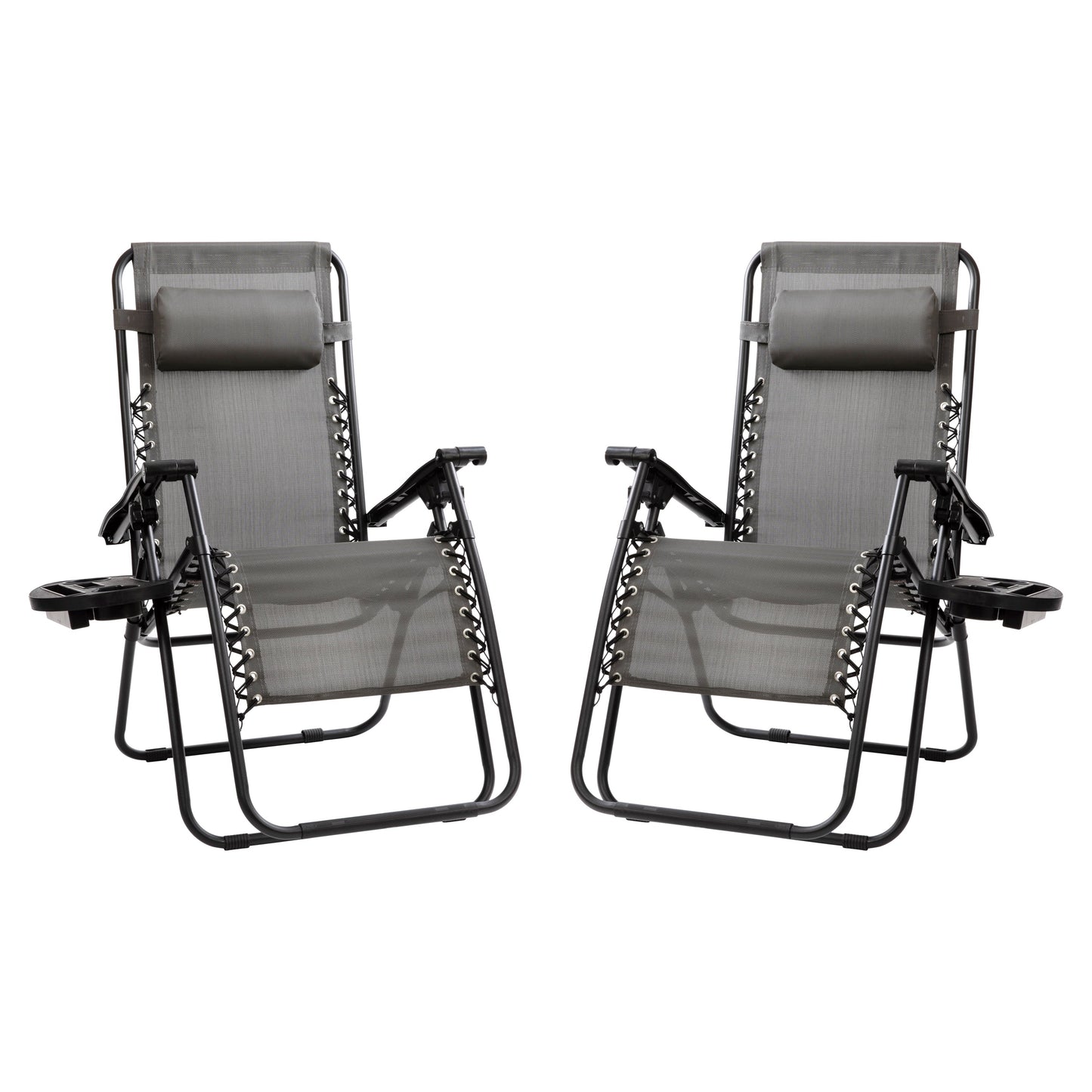 Gray Zero Gravity Lounge Chair 2-GM-103122SS-GR-GG