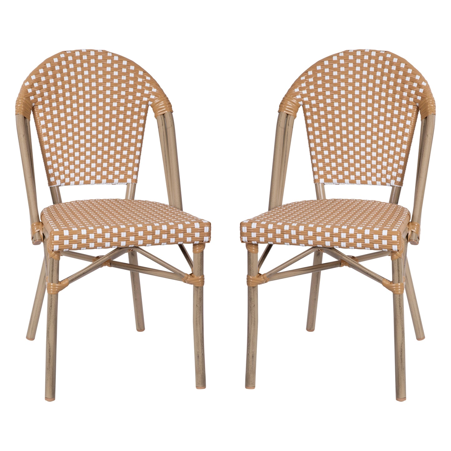 2PK Natural/White Paris Chair 2-SDA-AD642001-F-NATWH-LTNAT-GG
