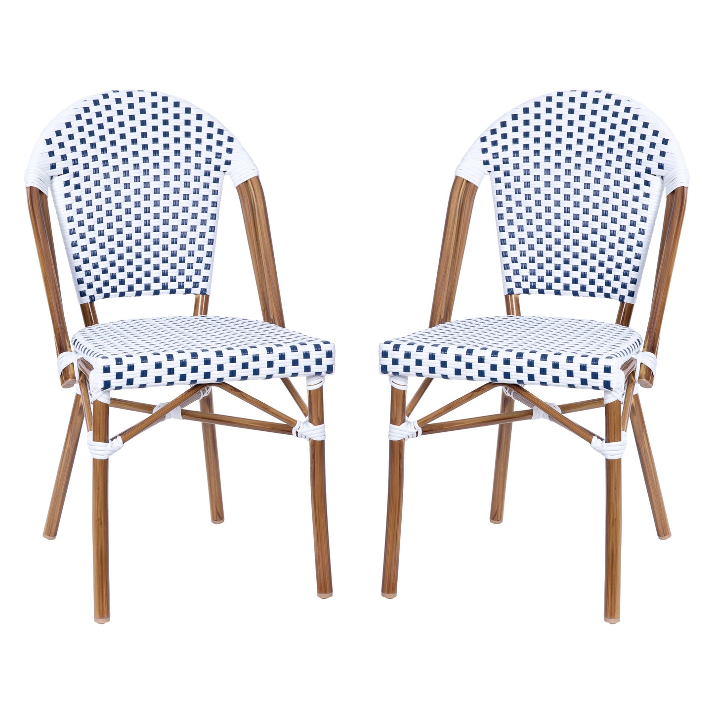Classic Commercial Grade Indoor/Outdoor French Bistro Chair, Set of 2