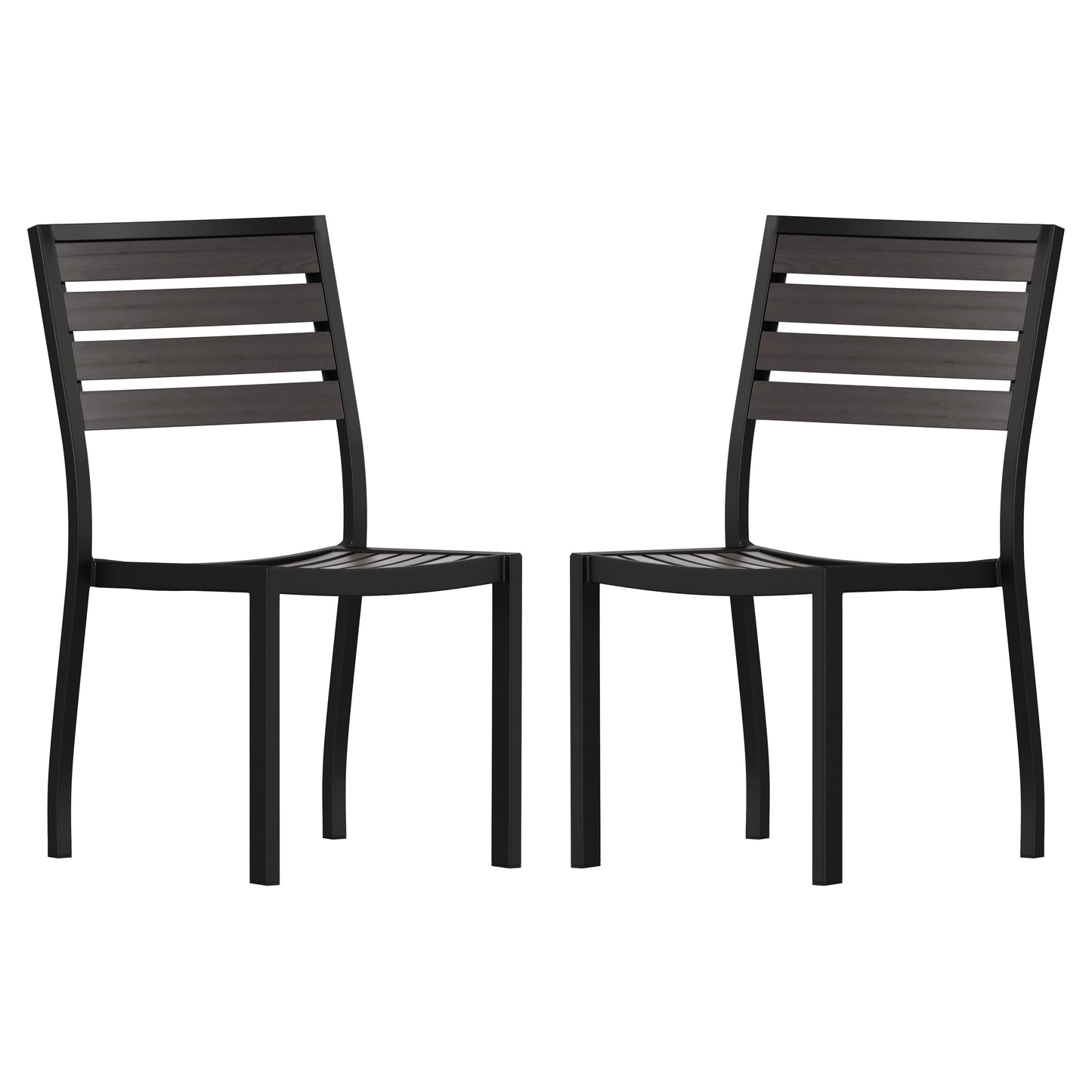 Set of 2 Outdoor Patio Dining Chairs