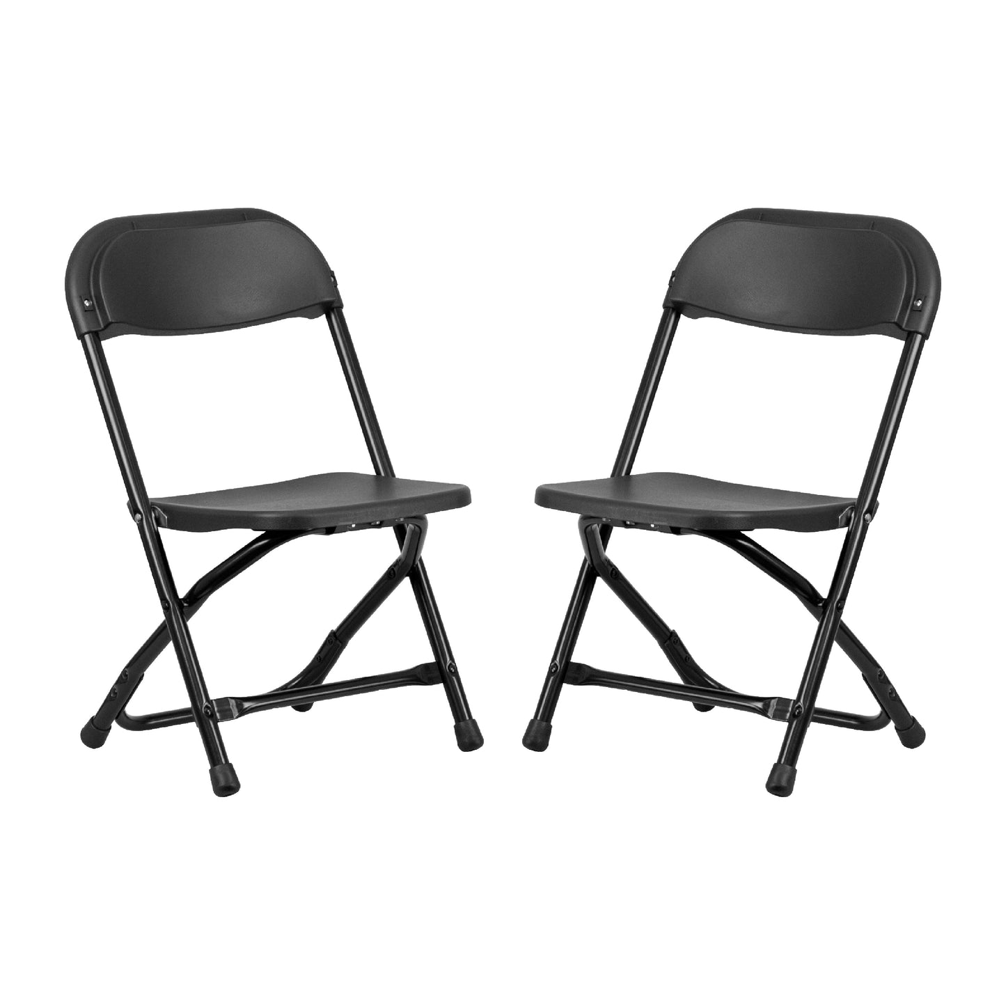 Kids Black Folding Chair 2-Y-KID-BK-GG