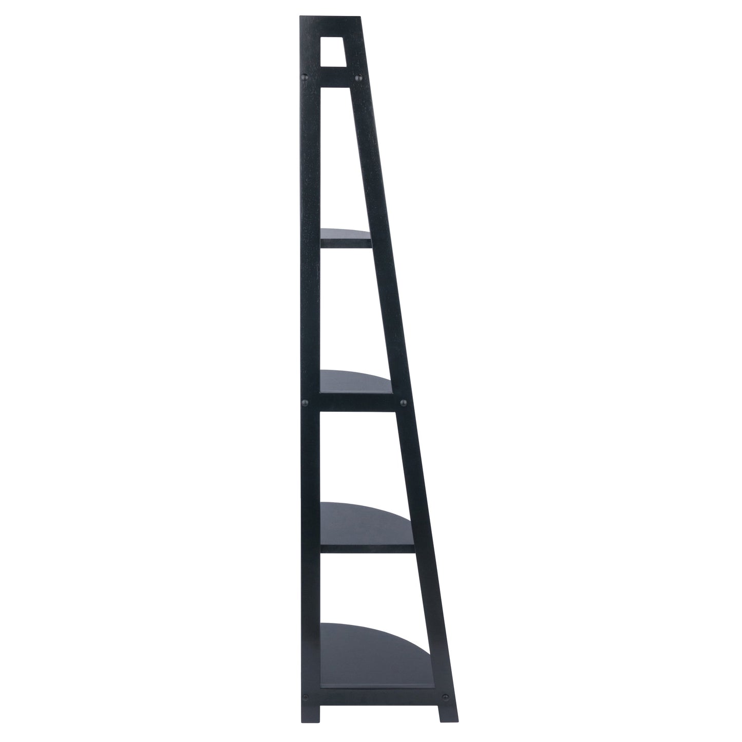 Adam 5-Tier A-Frame Corner Shelf, Black