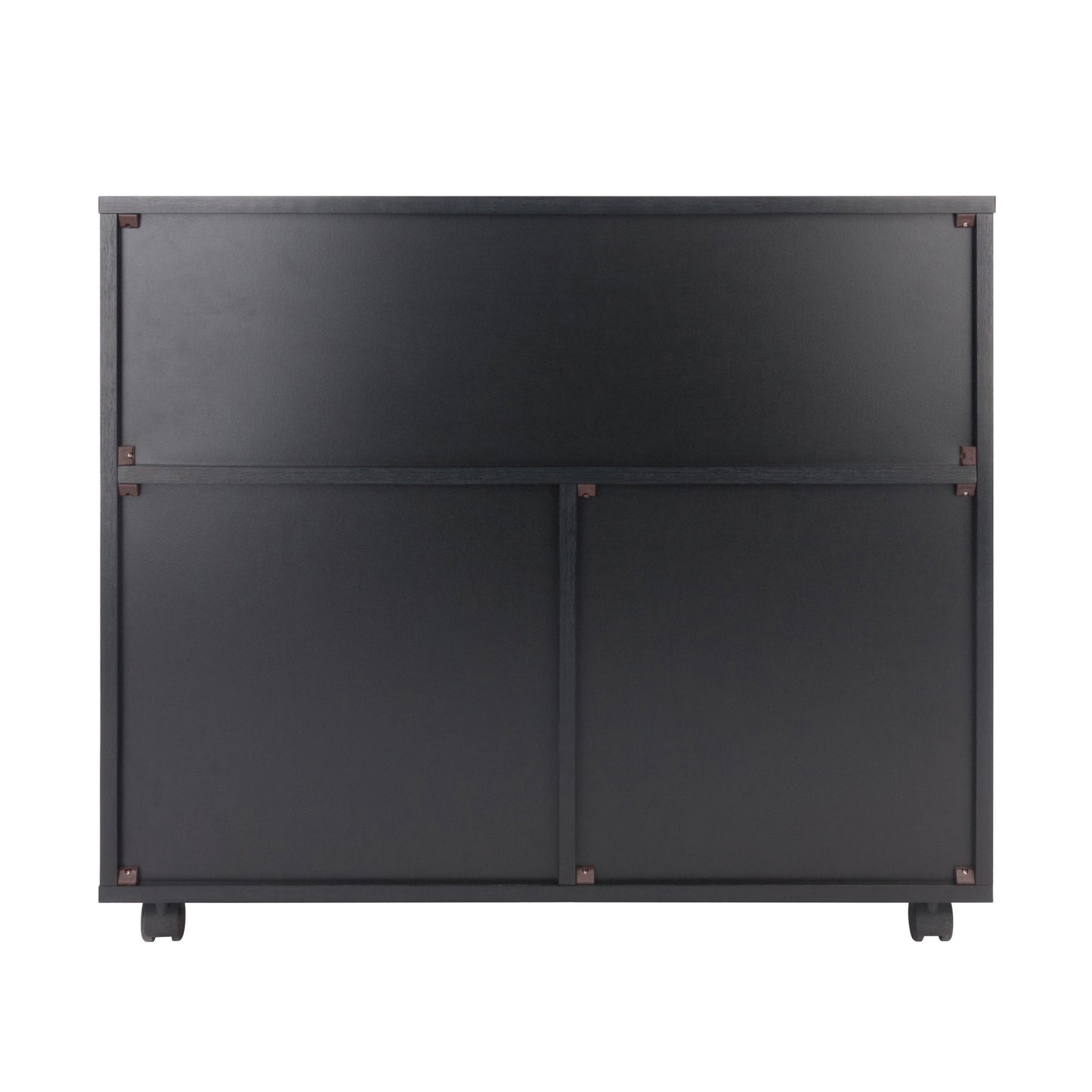 Halifax Wide Storage Cabinet, 3-Small & 2-Wide Drawers, Black