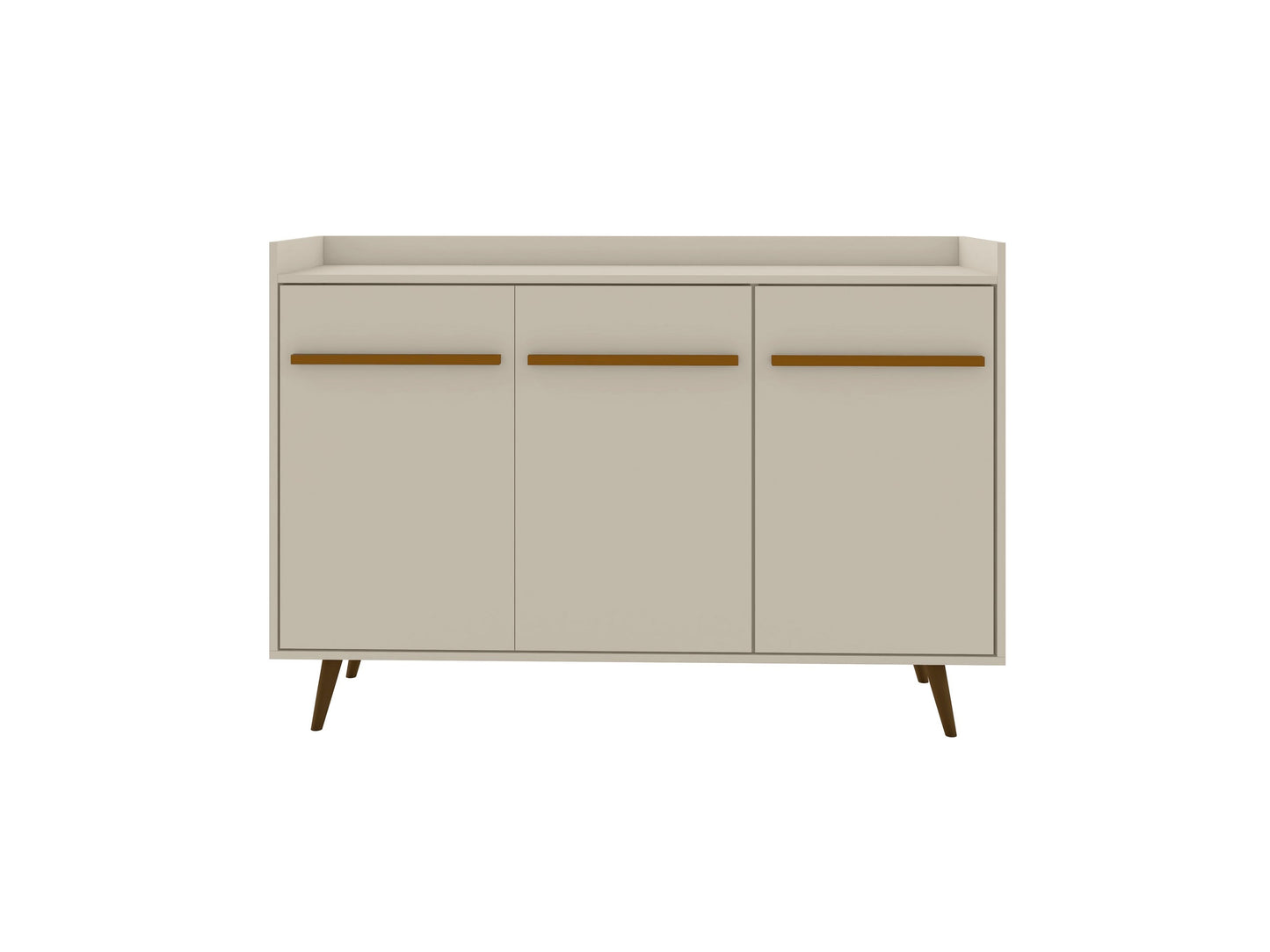 Manhattan Comfort Bradley 53.54 Buffet Stand with 4 Shelves in Off White 230BMC1