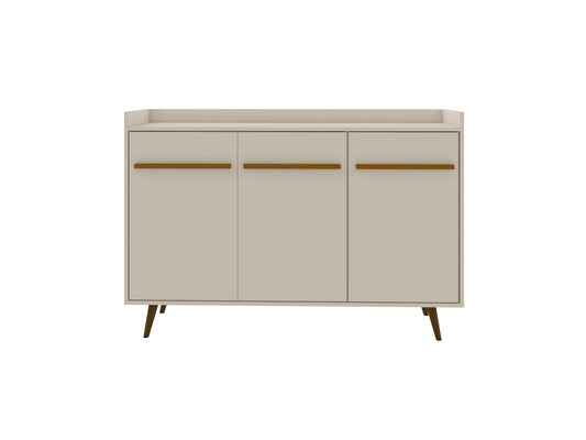 Manhattan Comfort Bradley 53.54 Buffet Stand with 4 Shelves in Off White 230BMC1