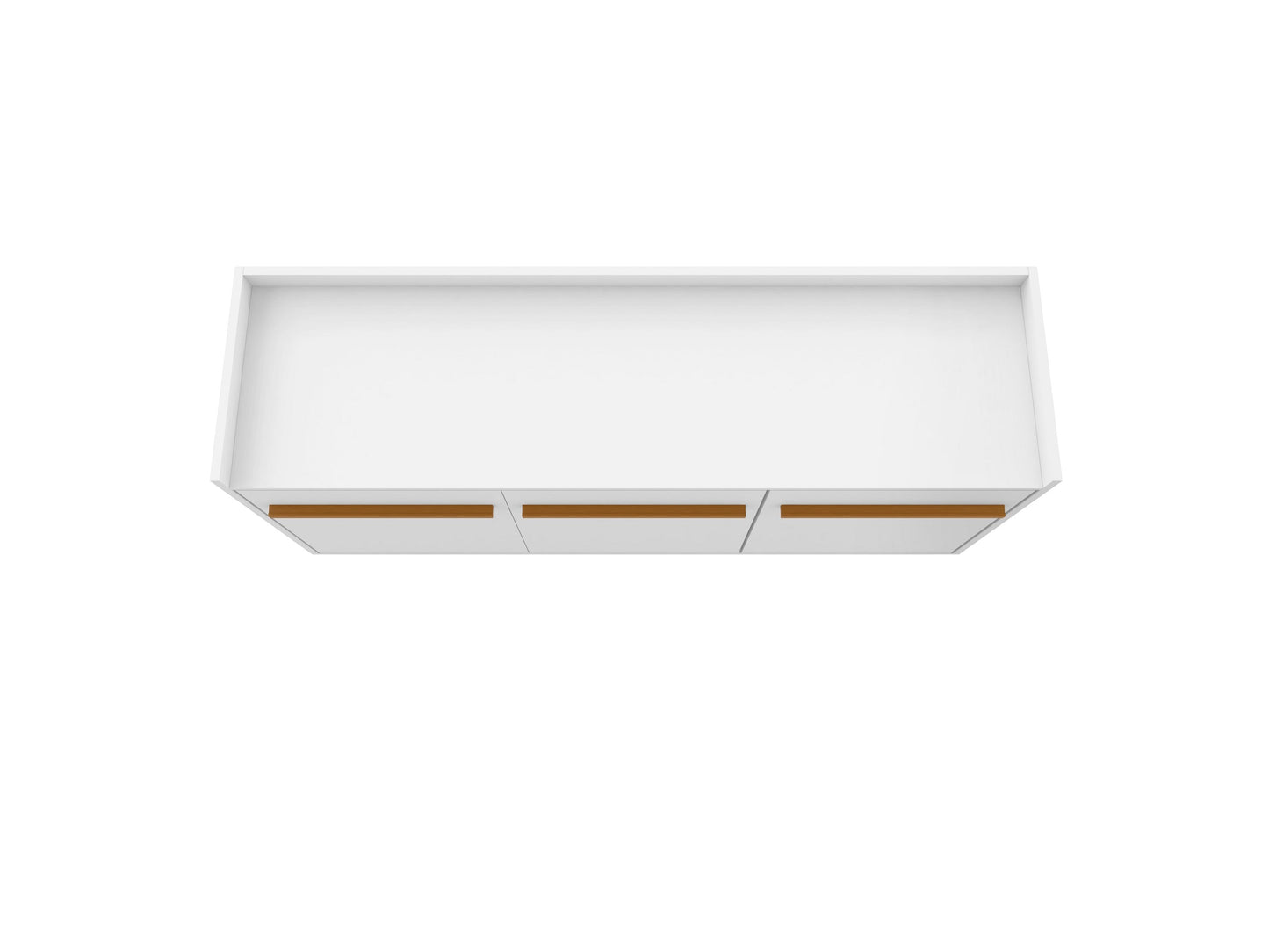 Manhattan Comfort Bradley 53.54 Buffet Stand with 4 Shelves in White 230BMC6