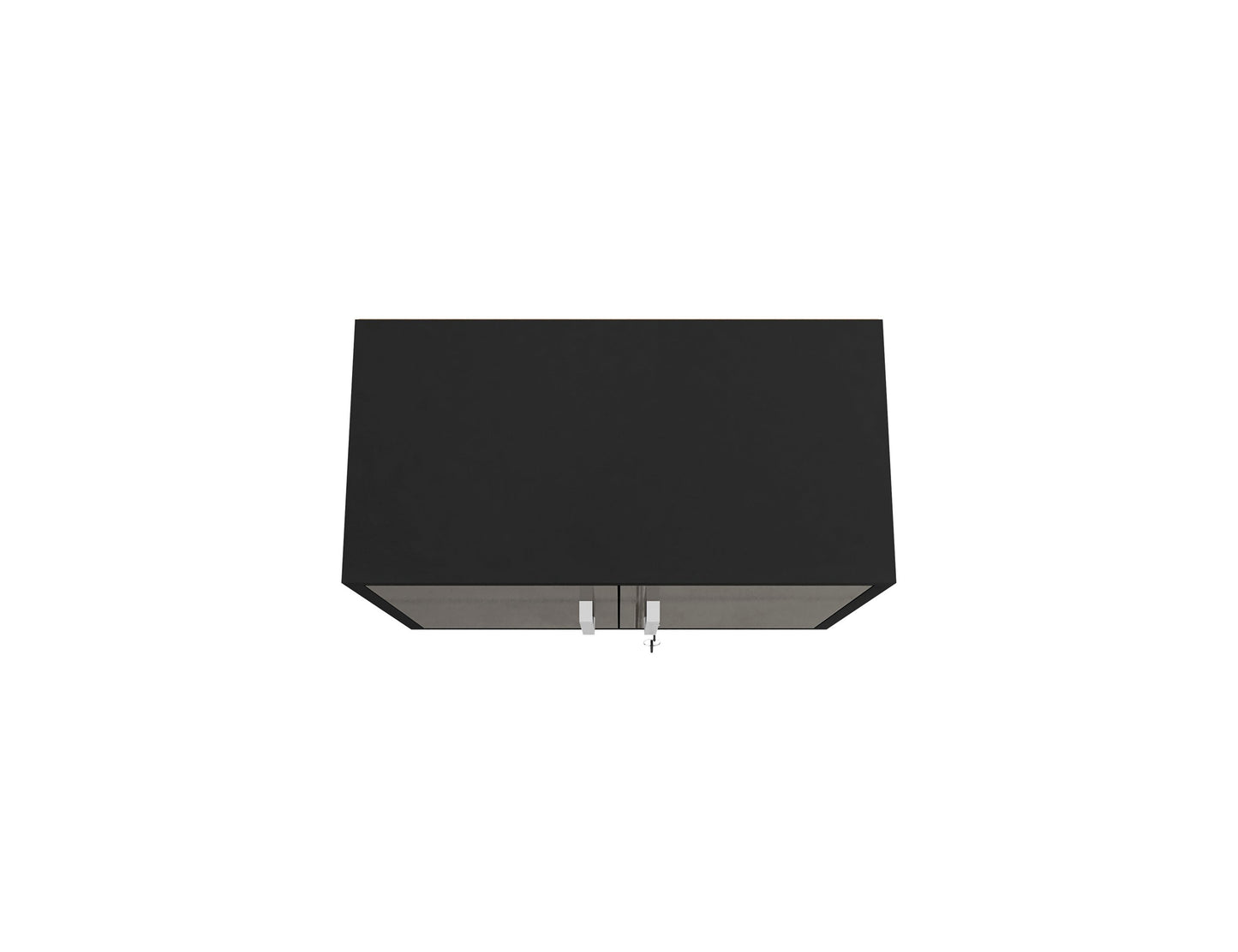 Manhattan Comfort Eiffel Floating Garage Storage Cabinet with Lock and Key in Grey Gloss 251BMC85