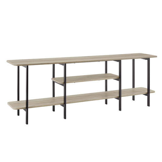 Manhattan Comfort Modern Celine 70.86" Sideboard with 3 Shelves in Rustic Grey 25570-GY