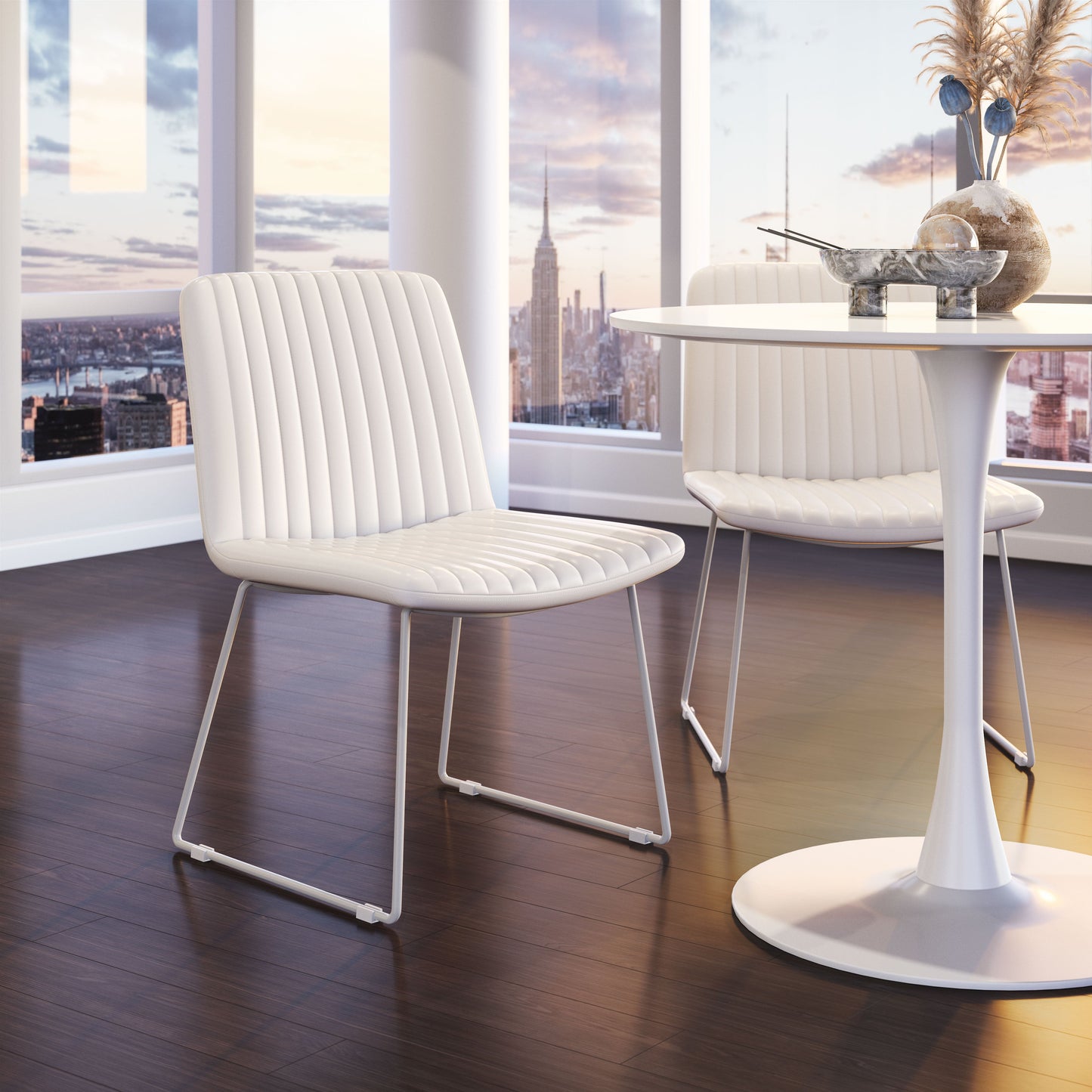 Joy Dining Chair (Set of 2) White