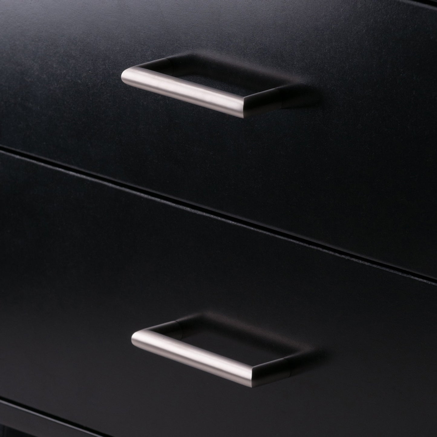 Bellamy 2-Drawer Leaning Shelf, Black