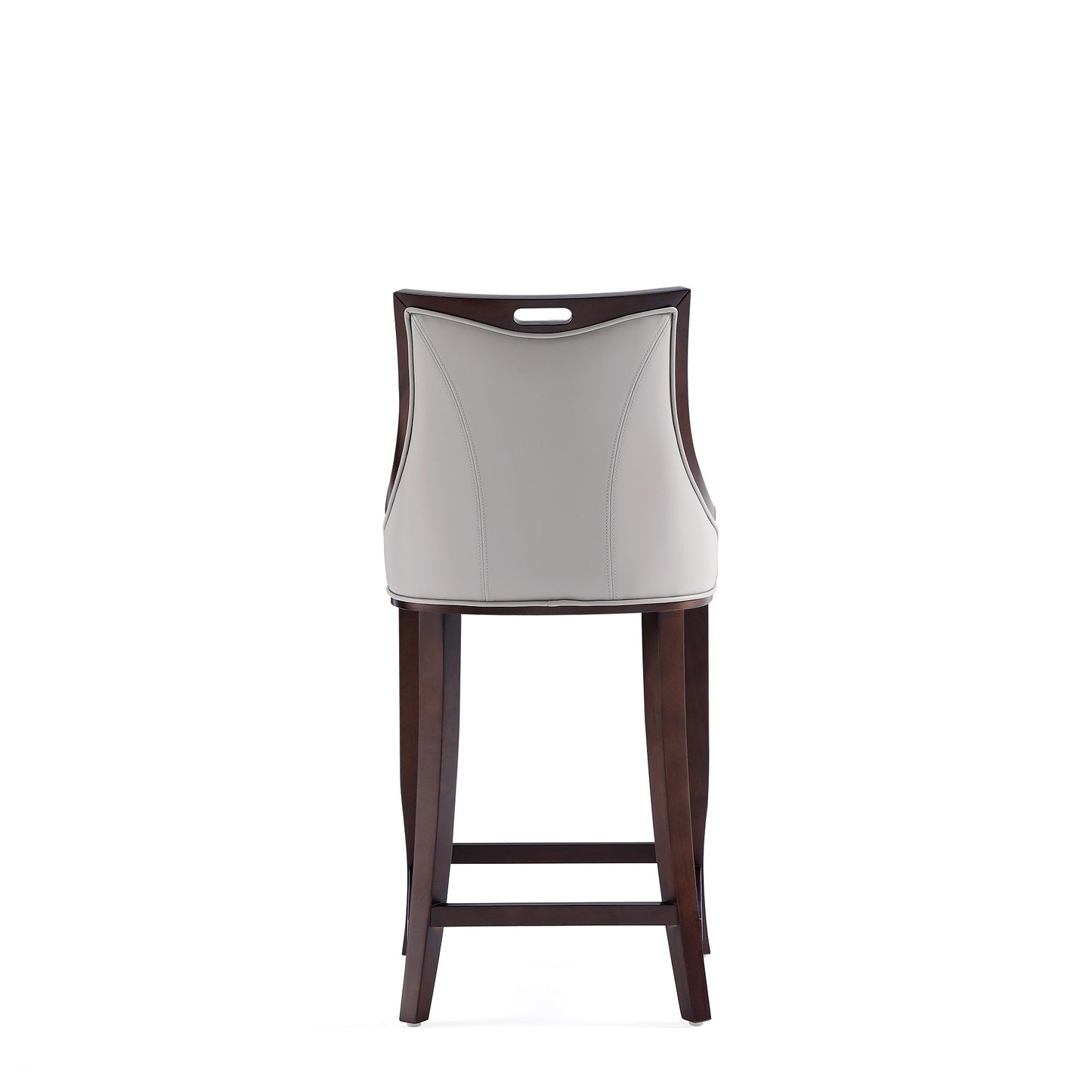 Manhattan Comfort Emperor 41 in. Walnut Beech Wood Bar Stool (Set of 2 or 3)