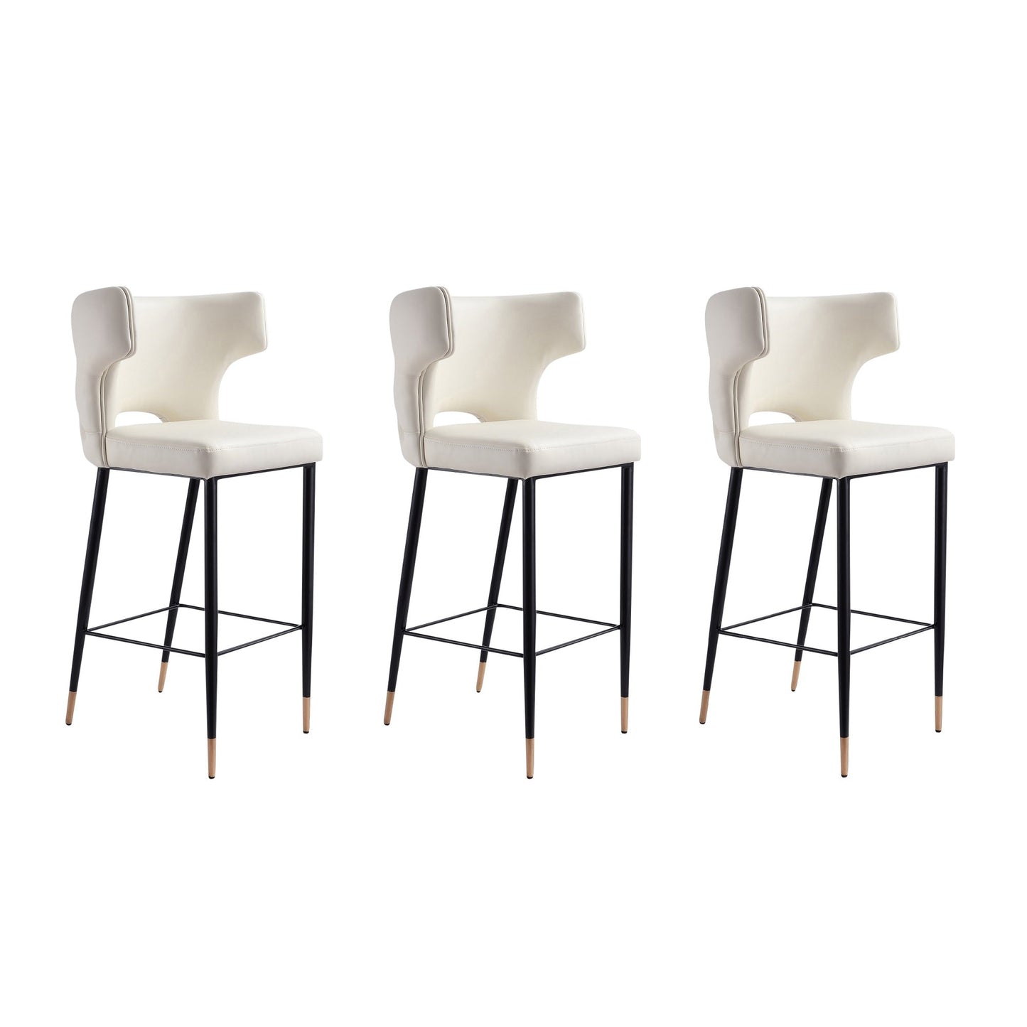 Manhattan Comfort Holguin 41.34 in. Wood Barstool (Set of 2 or 3)