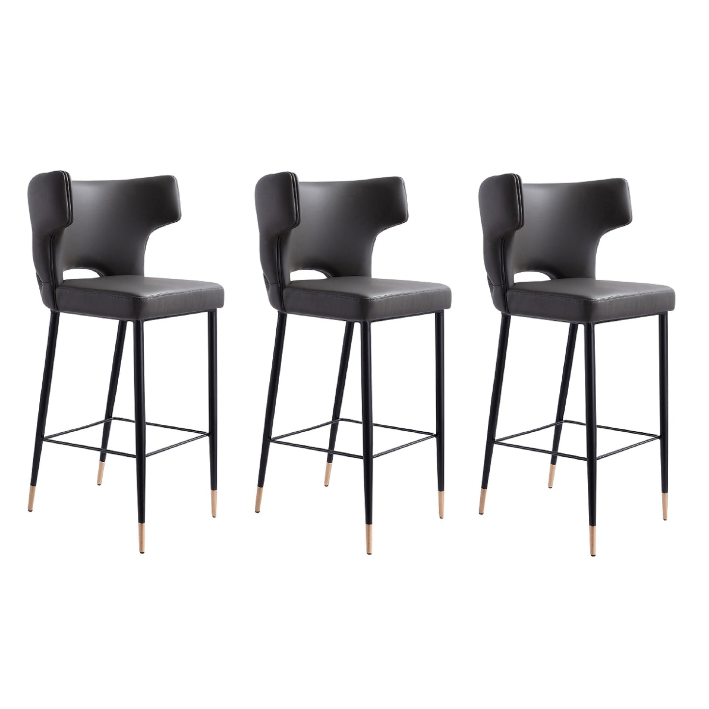 Manhattan Comfort Holguin 41.34 in. Wood Barstool (Set of 2 or 3)