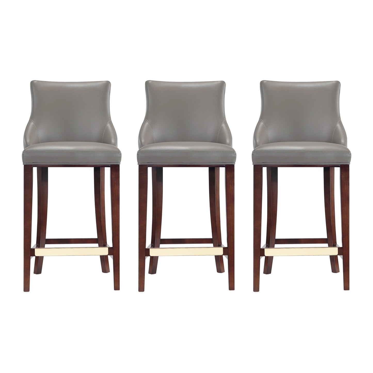 Manhattan Comfort Modern Shubert Barstool and Counter Stool with Beech Wood Legs