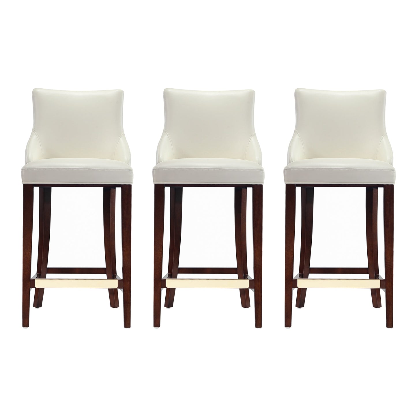 Manhattan Comfort Modern Shubert Barstool and Counter Stool with Beech Wood Legs