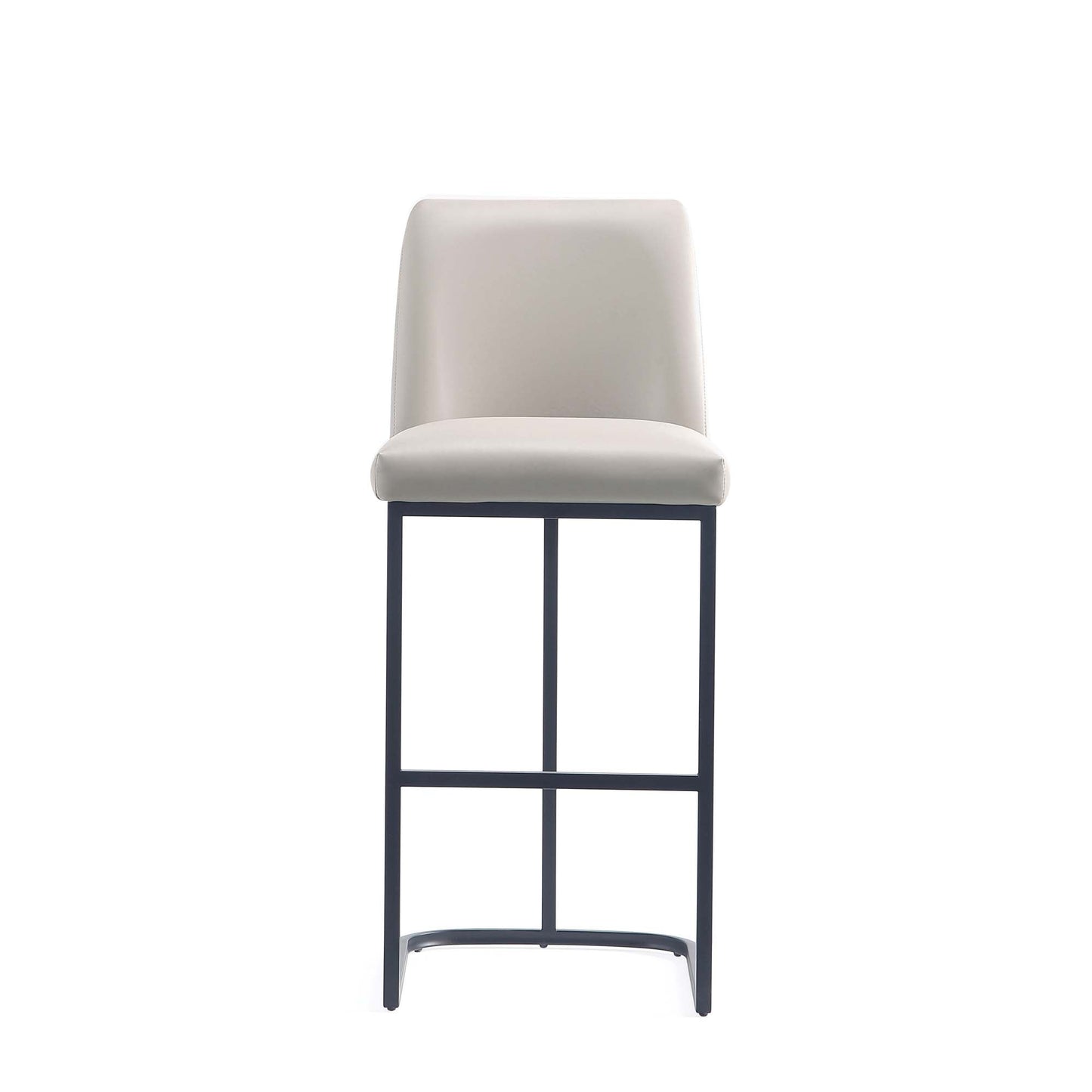 Manhattan Comfort Serena Modern Leatherette Upholstered Barstool and Counter Stool Set