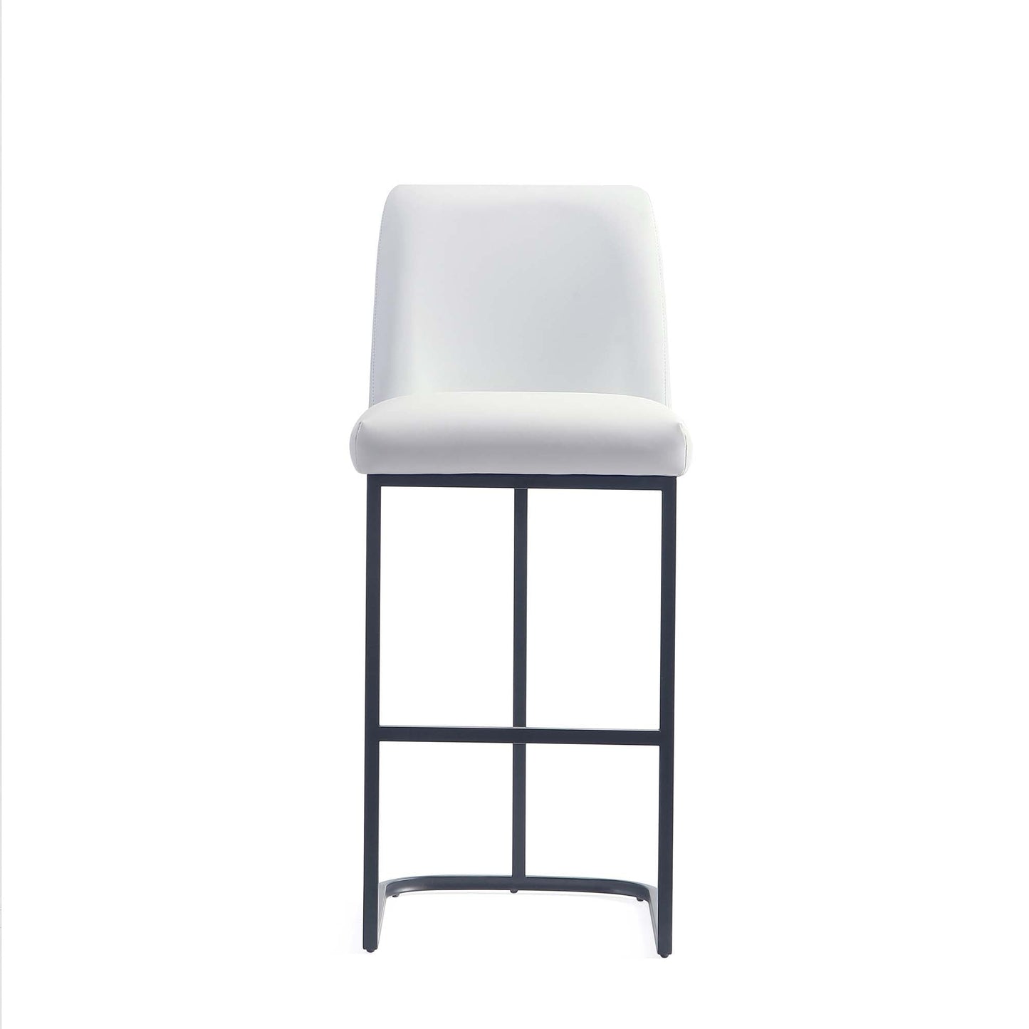 Manhattan Comfort Serena Modern Leatherette Upholstered Barstool and Counter Stool Set