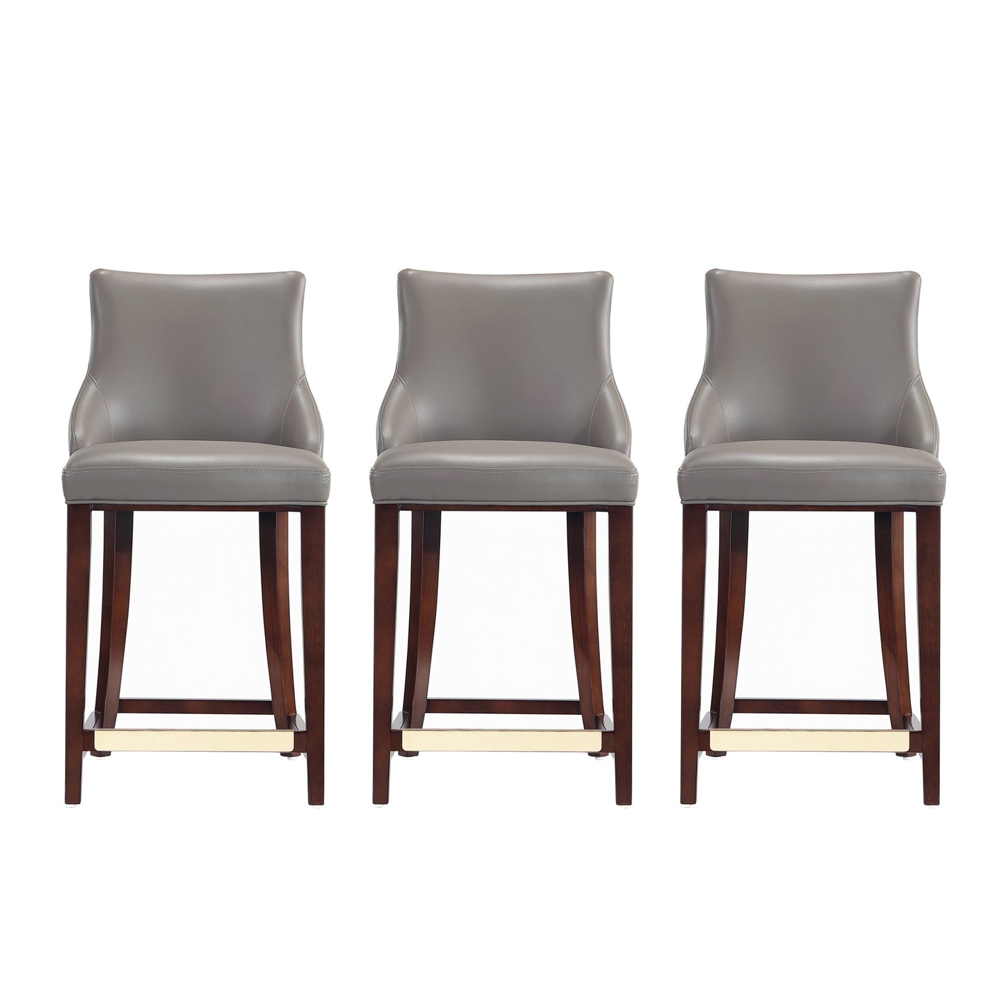 Manhattan Comfort Modern Shubert Barstool and Counter Stool with Beech Wood Legs