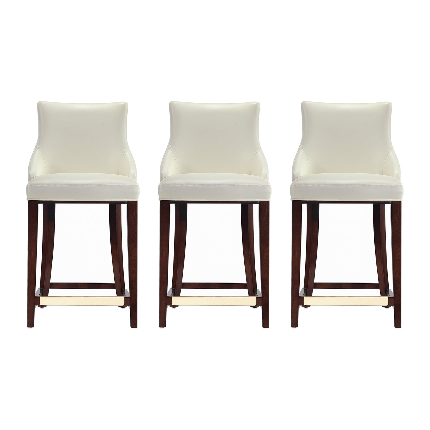 Manhattan Comfort Modern Shubert Barstool and Counter Stool with Beech Wood Legs