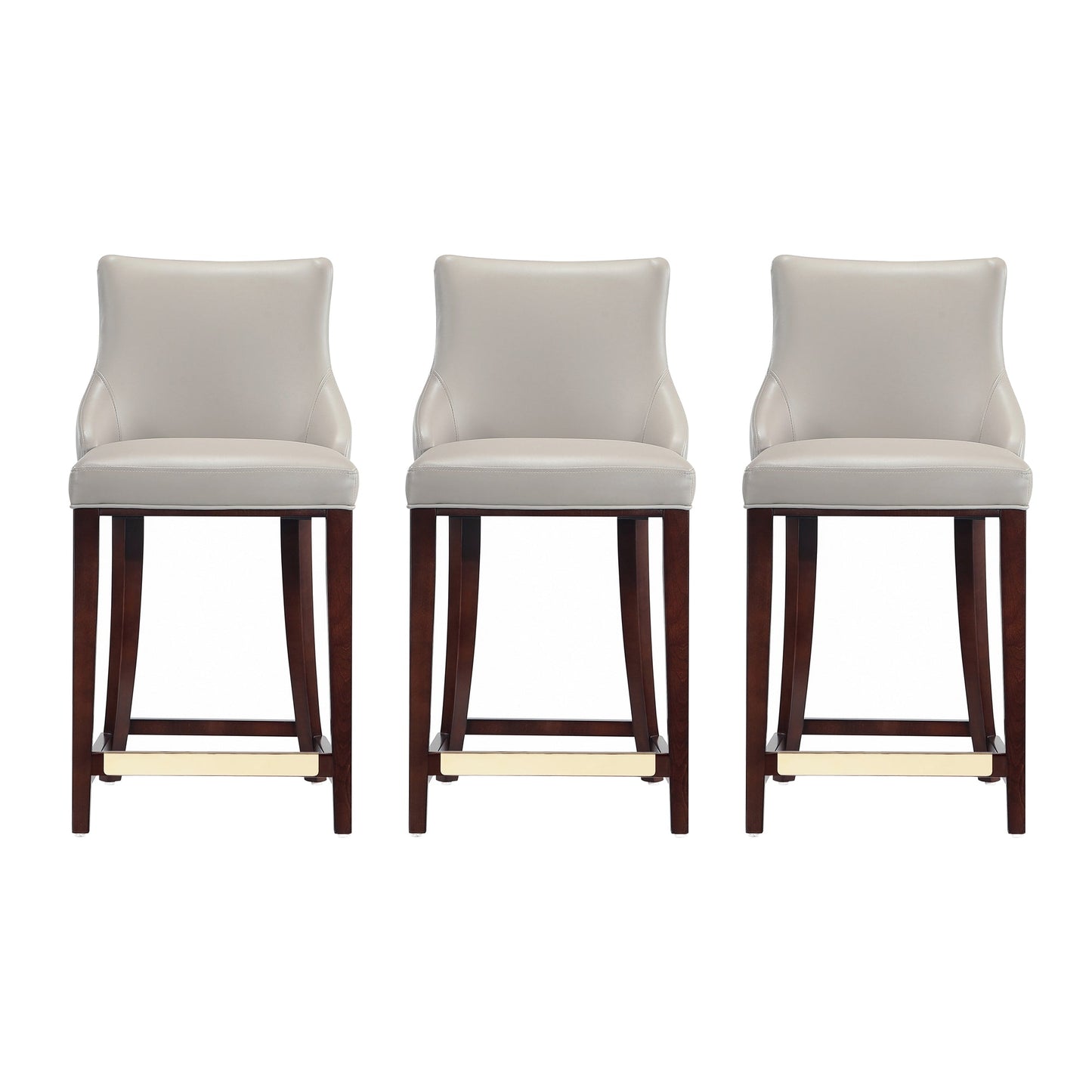 Manhattan Comfort Modern Shubert Barstool and Counter Stool with Beech Wood Legs