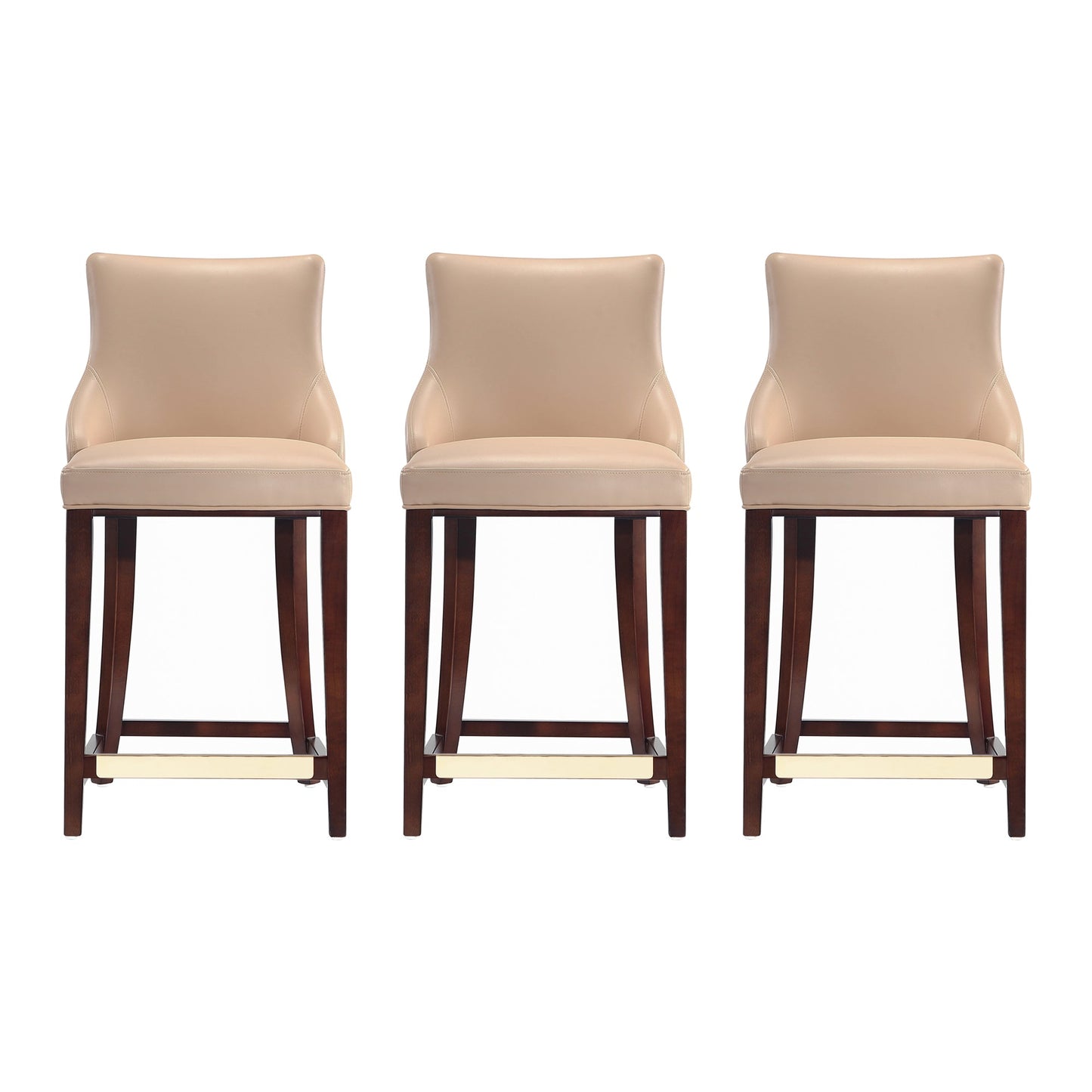 Manhattan Comfort Modern Shubert Barstool and Counter Stool with Beech Wood Legs