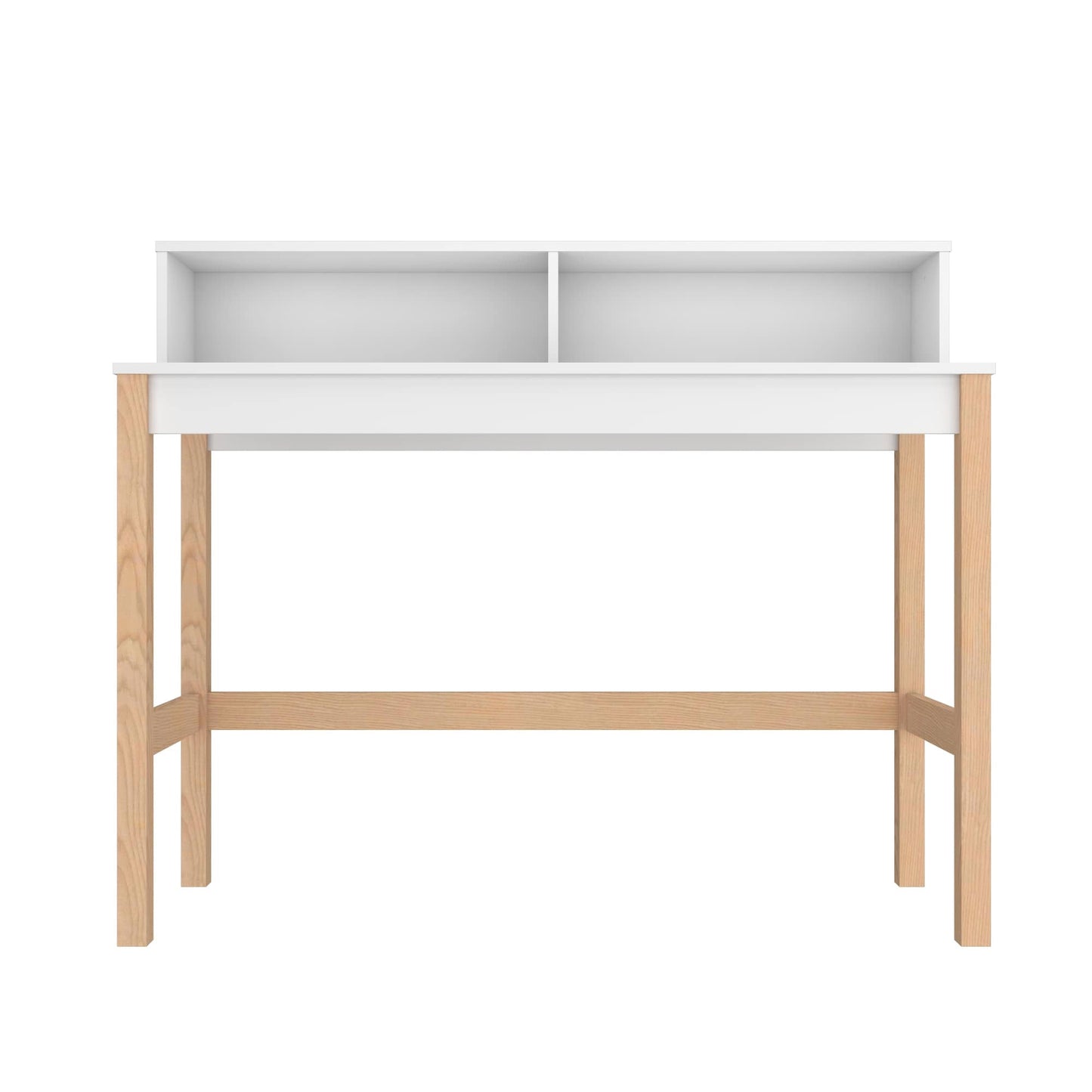 Manhattan Comfort Bowery Desk in White and Oak 309AMC157