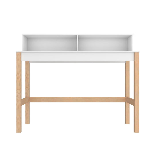 Manhattan Comfort Bowery Desk in White and Oak 309AMC157