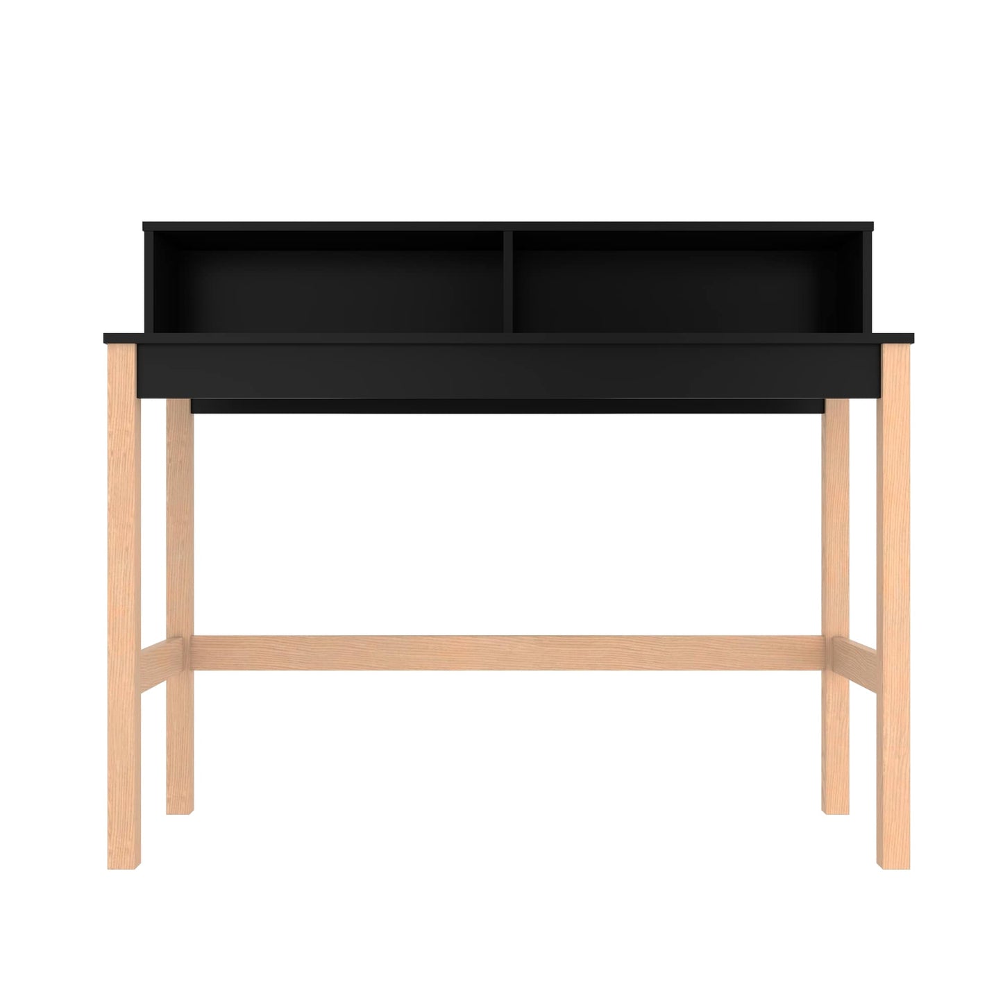 Manhattan Comfort Bowery Desk in Black and Oak 309AMC182