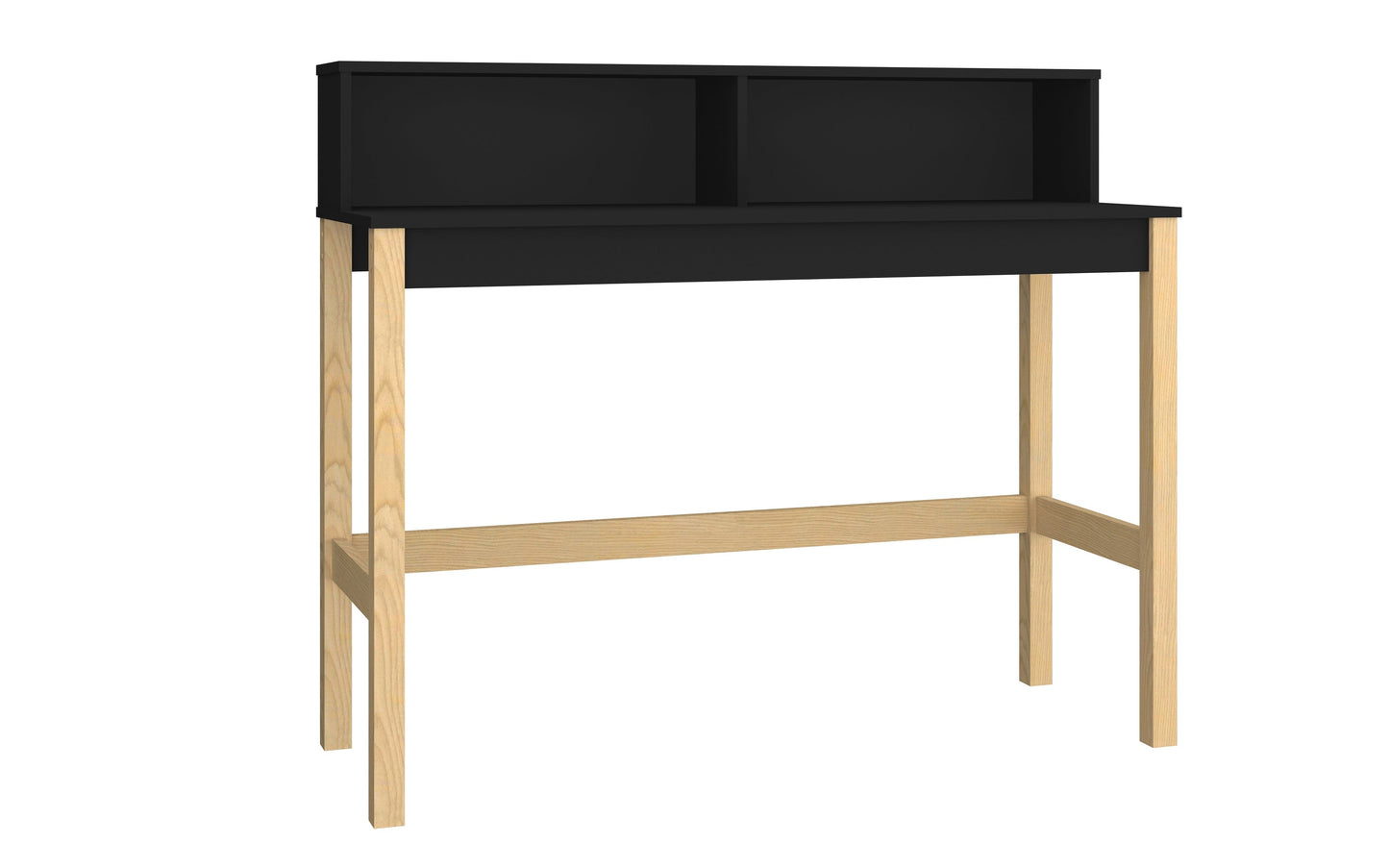 Manhattan Comfort Bowery Desk in Black and Oak 309AMC182