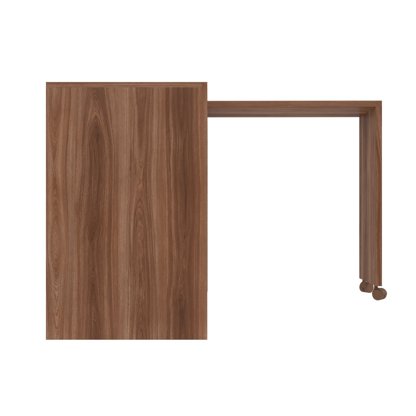 Manhattan Comfort Innovative Calabria Nested Desk in Nut Brown 33AMC164