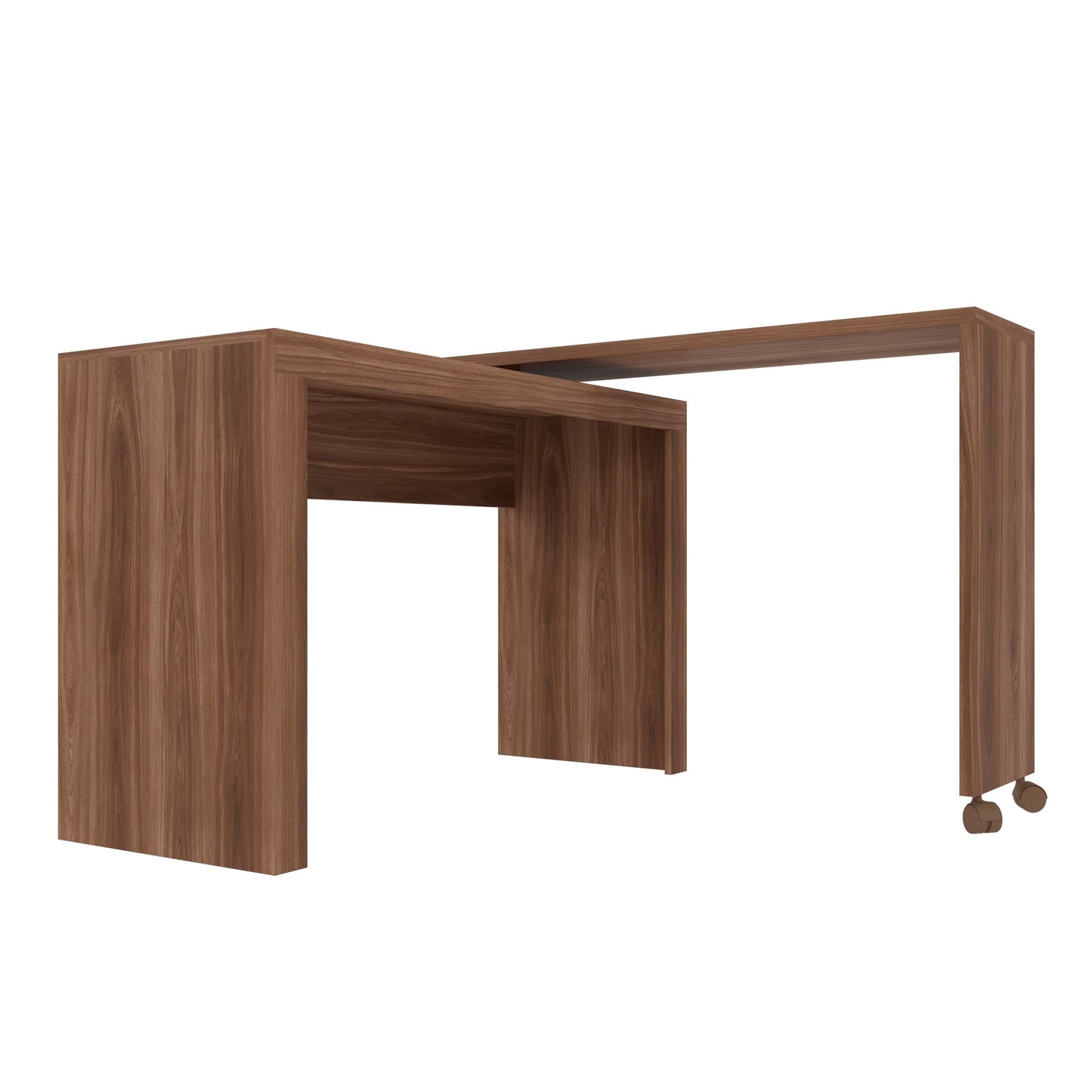Manhattan Comfort Innovative Calabria Nested Desk in Nut Brown 33AMC164
