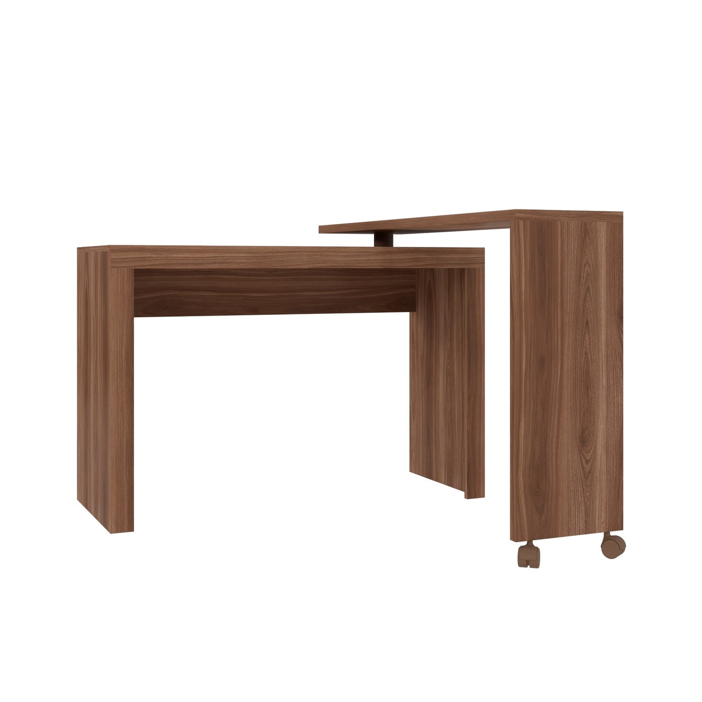Manhattan Comfort Innovative Calabria Nested Desk in Nut Brown 33AMC164