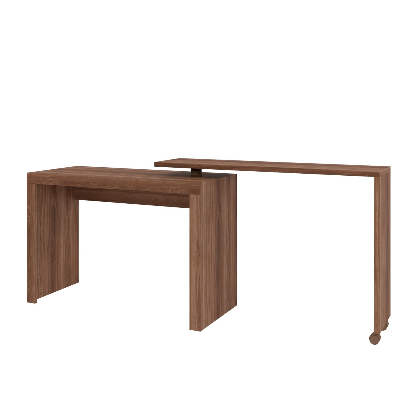 Manhattan Comfort Innovative Calabria Nested Desk in Nut Brown 33AMC164