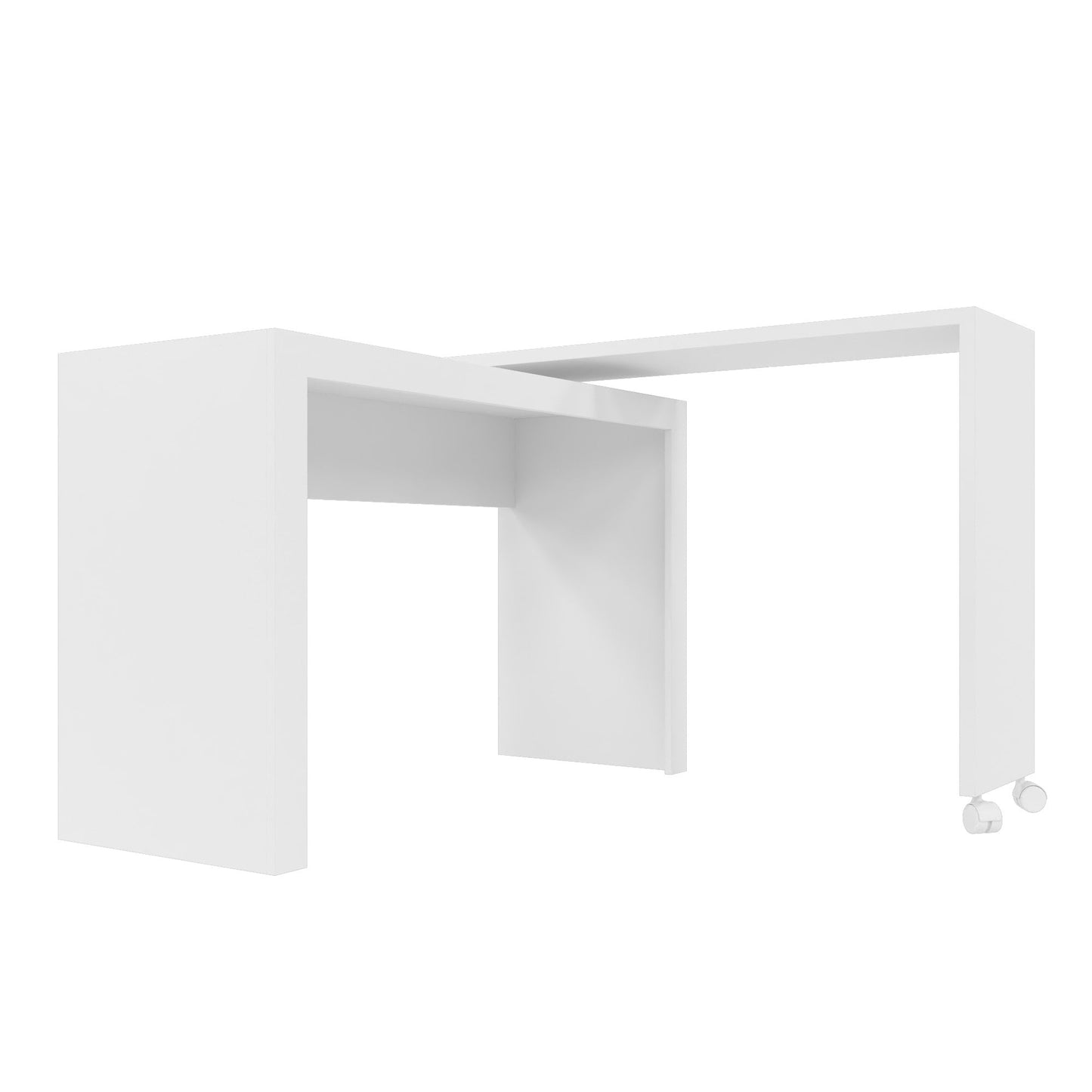 Manhattan Comfort Innovative Calabria Nested Desk in White 33AMC6