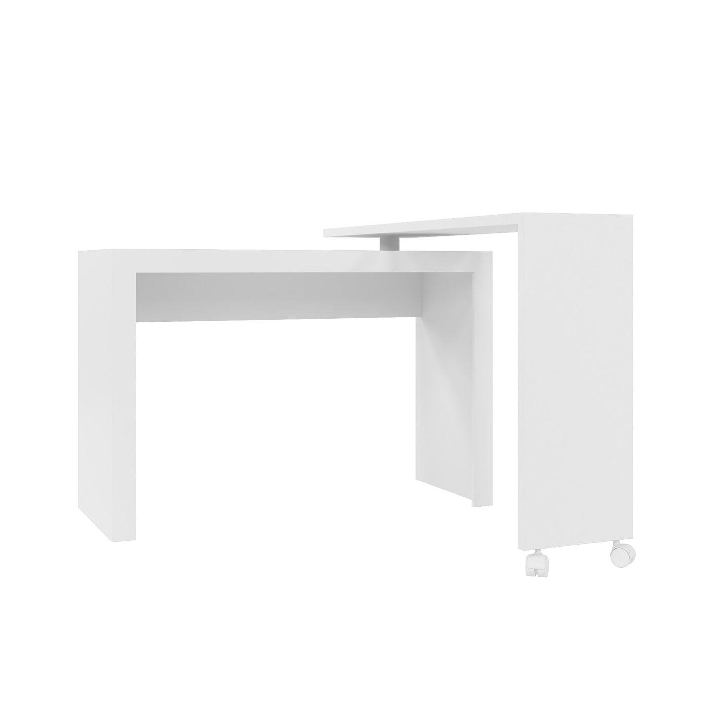 Manhattan Comfort Innovative Calabria Nested Desk in White 33AMC6