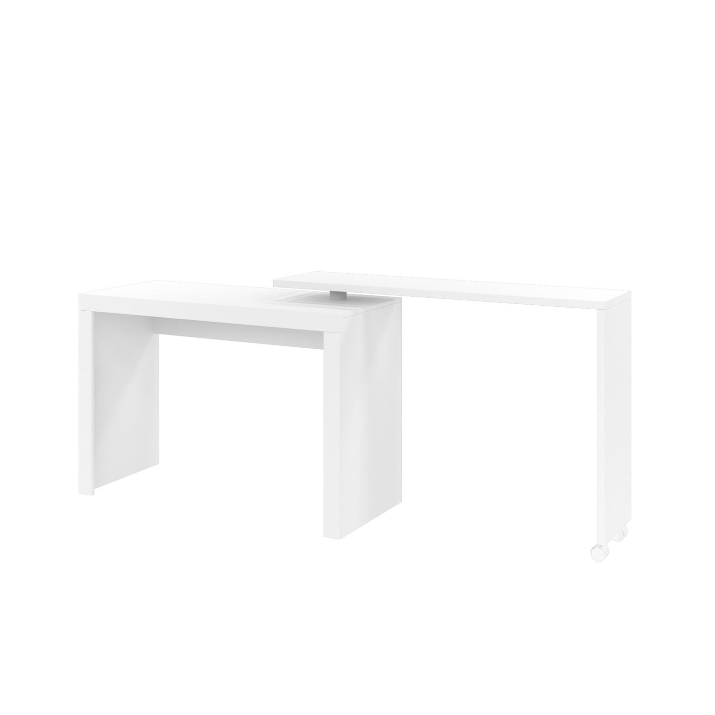 Manhattan Comfort Innovative Calabria Nested Desk in White 33AMC6