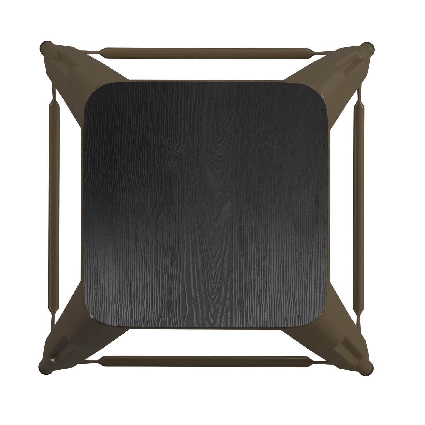 4PK 24" GN Stool-Black Seat 4-ET-31320-24-GN-R-PL2B-GG