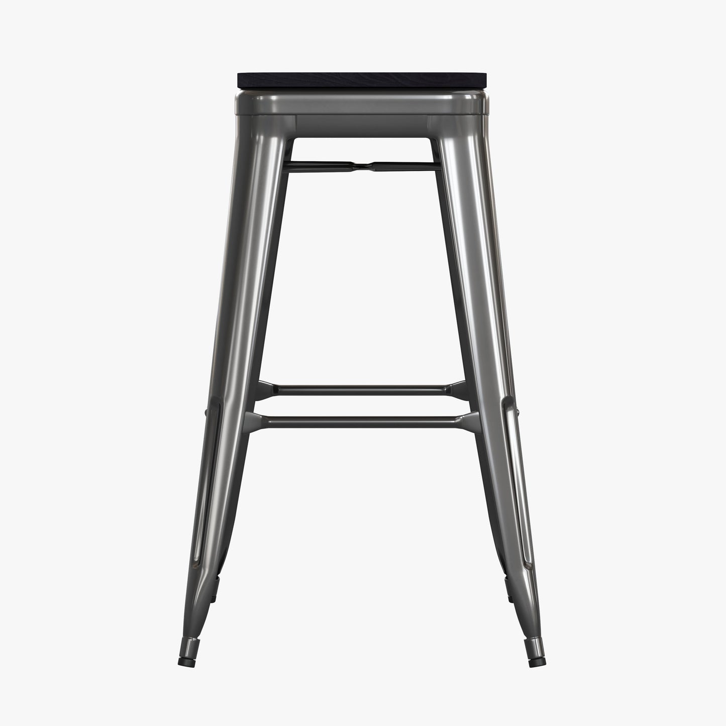 4PK 30" Black Stool-Black Seat 4-ET-31320-30-BK-R-PL2B-GG