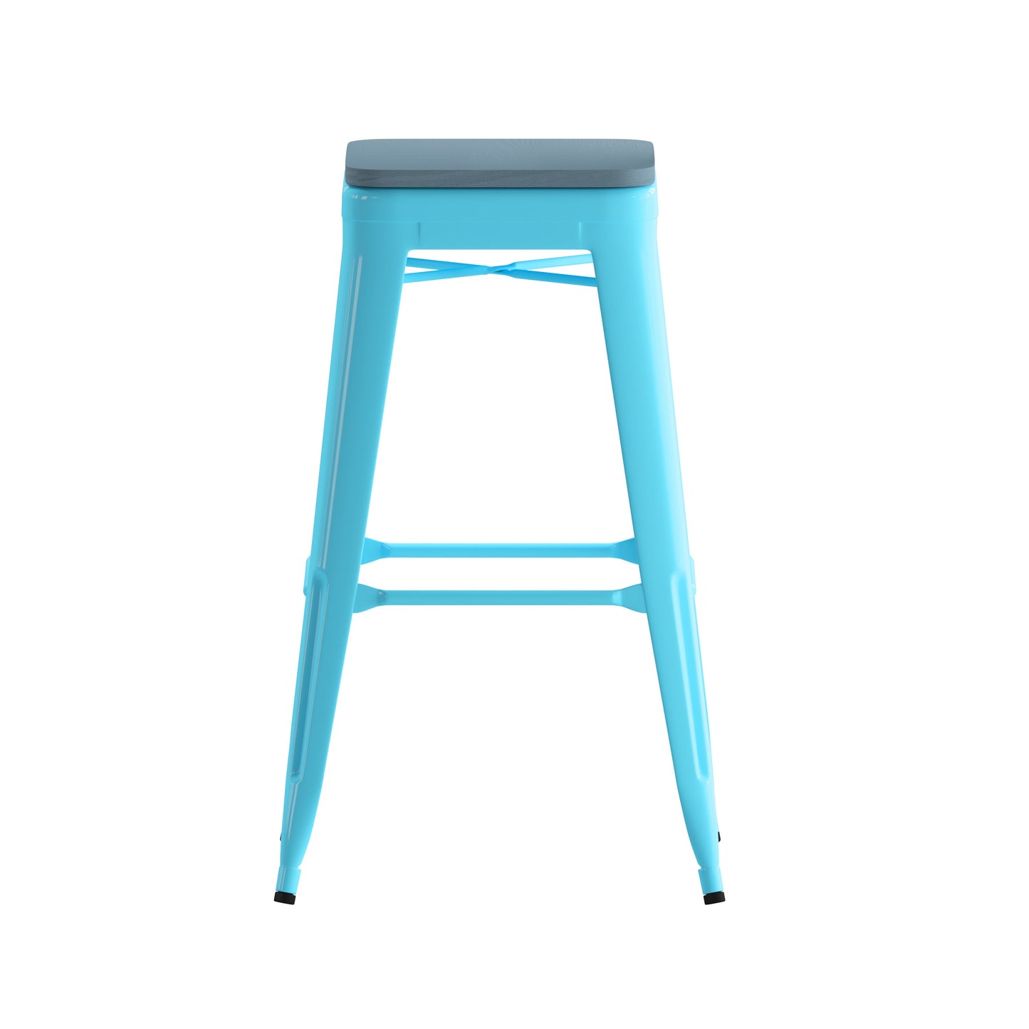 4PK 30" Teal Stool-Teal Seat 4-ET-31320-30-TL-R-PL2C-GG