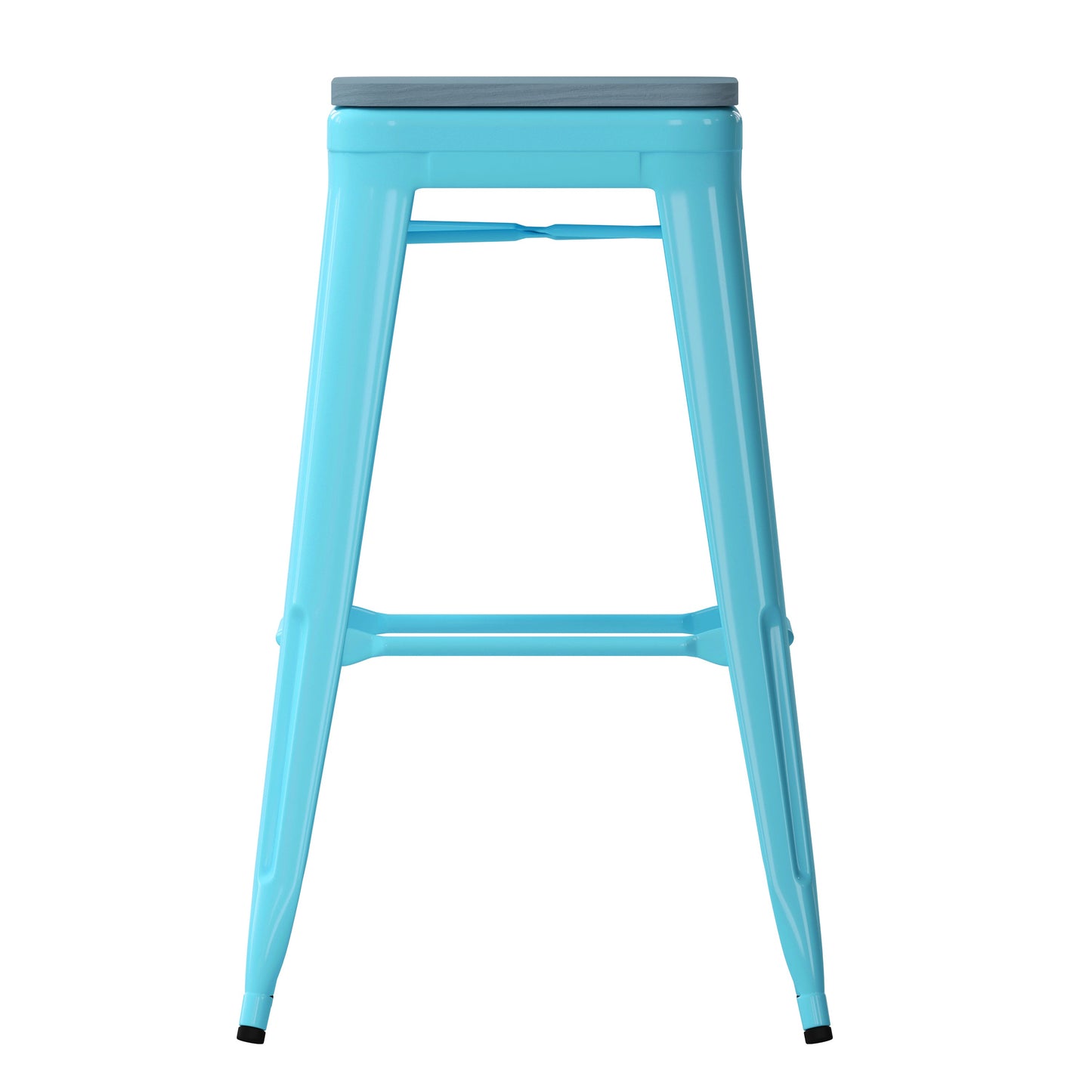 4PK 30" Teal Stool-Teal Seat 4-ET-31320-30-TL-R-PL2C-GG