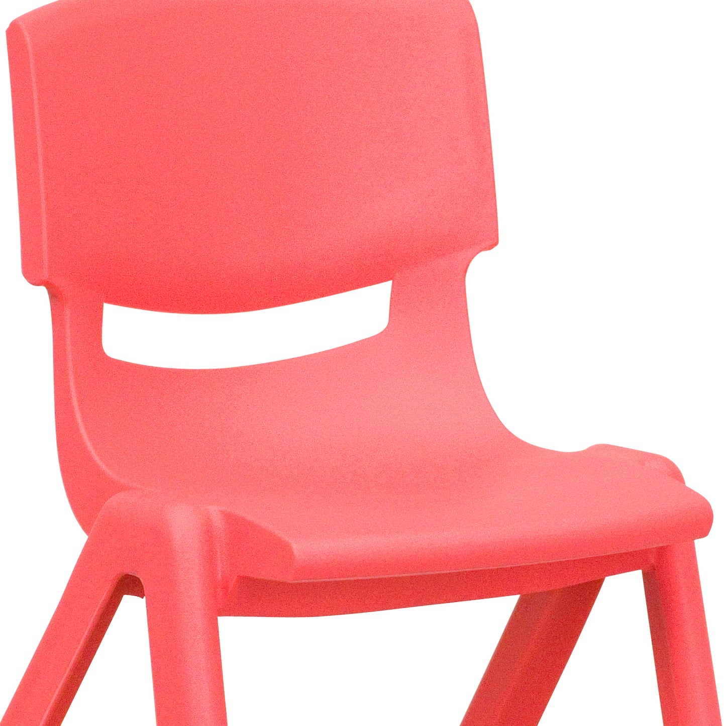 4PK Red Plastic Stack Chair 4-YU-YCX4-001-RED-GG