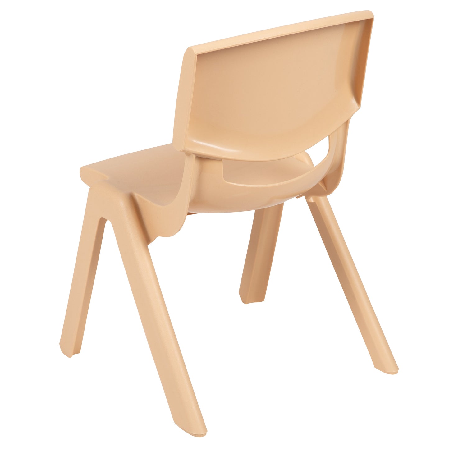 4PK Natural Plastic Chair 4-YU-YCX4-003-NAT-GG