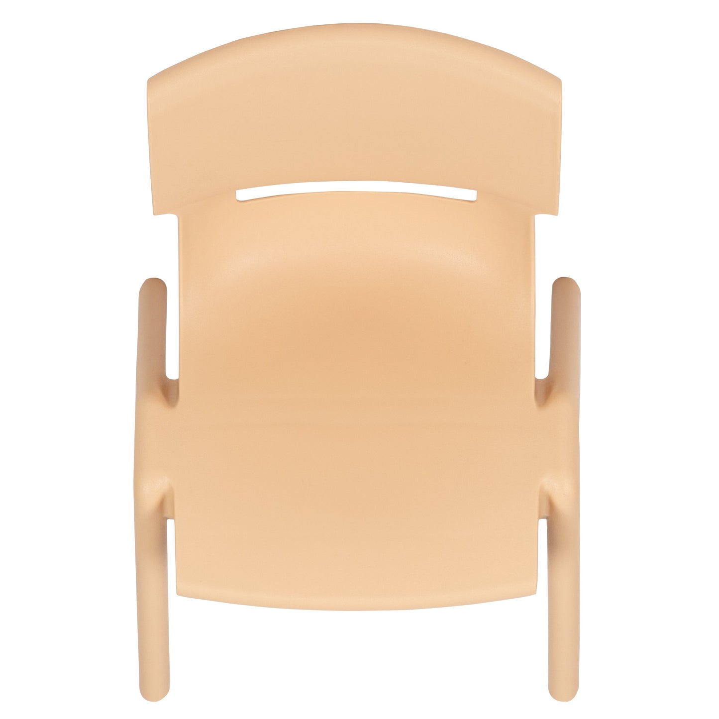 4PK Natural Plastic Chair 4-YU-YCX4-003-NAT-GG