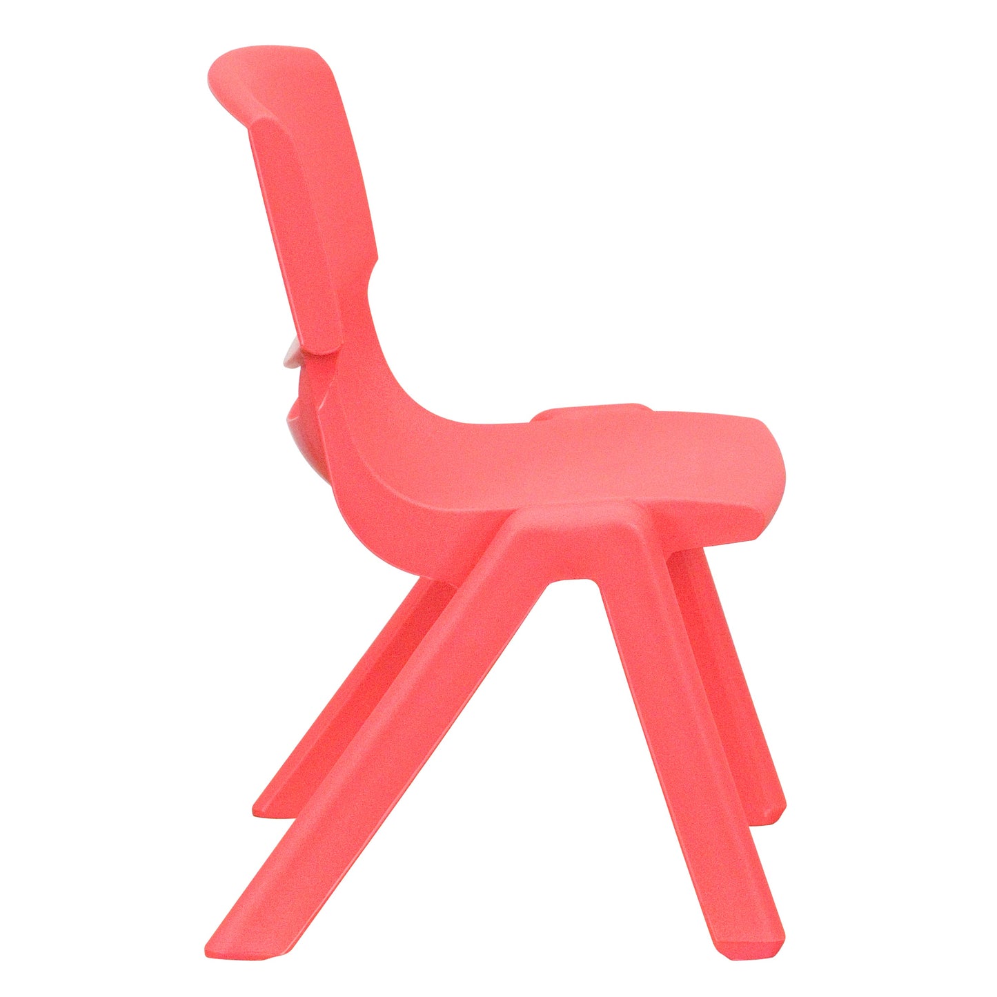 4PK Red Plastic Stack Chair 4-YU-YCX4-003-RED-GG