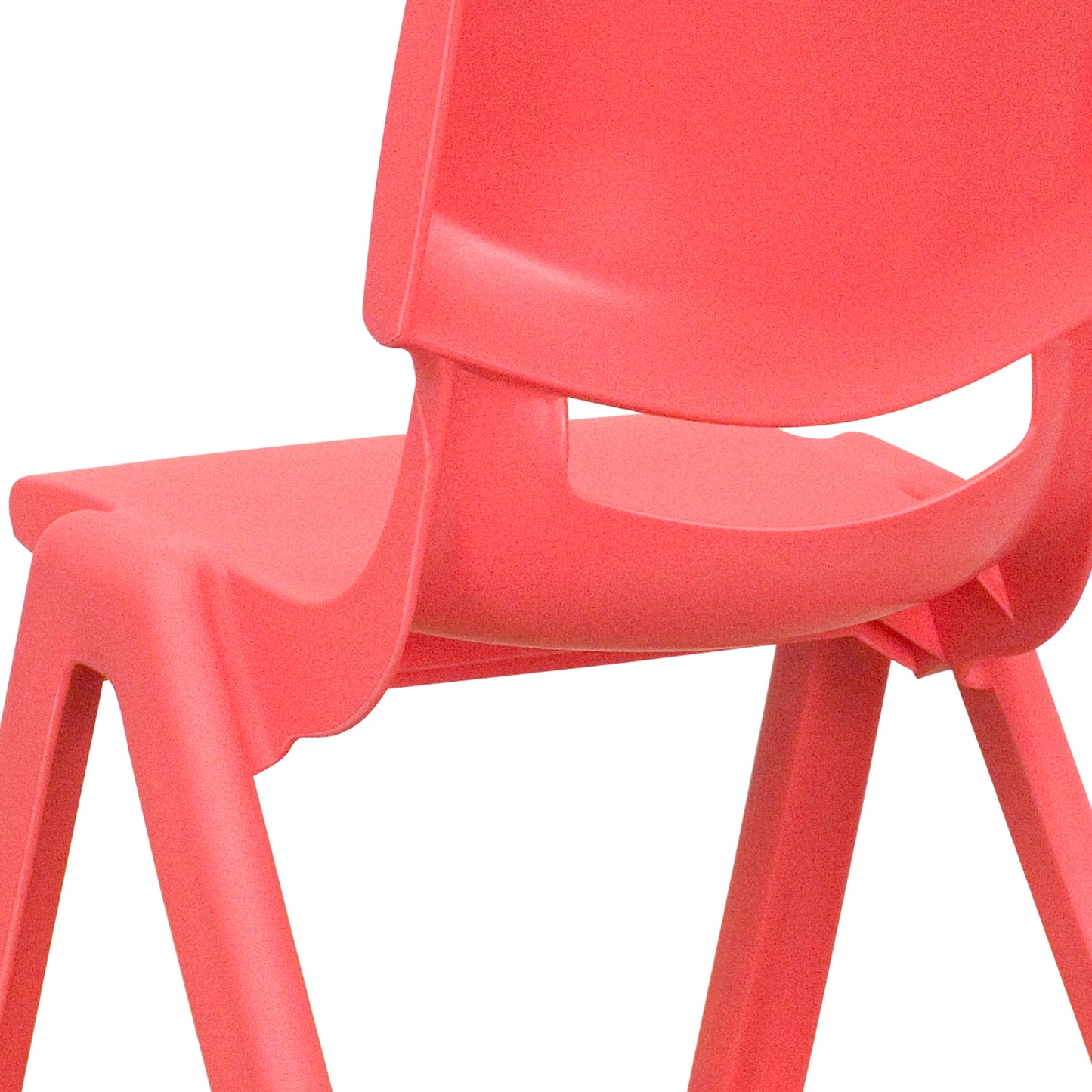 4PK Red Plastic Stack Chair 4-YU-YCX4-003-RED-GG