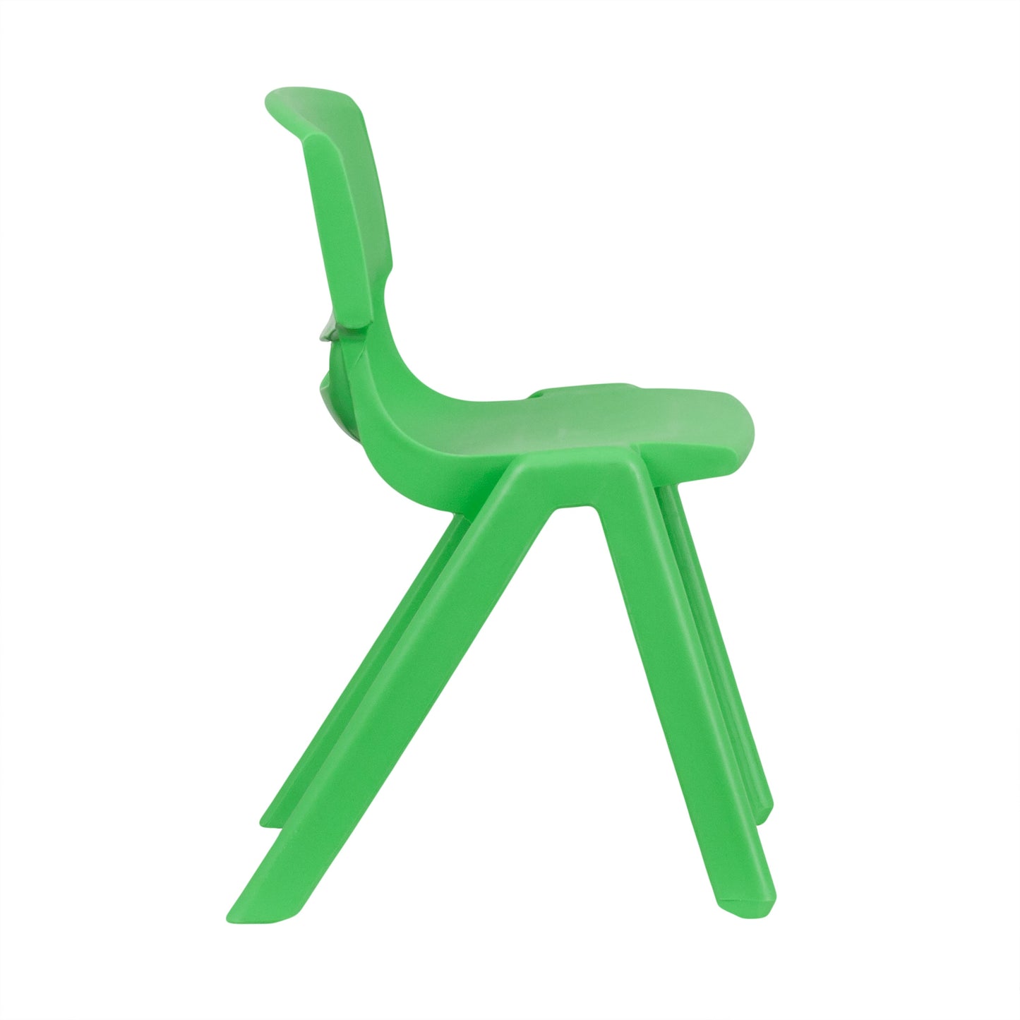 4PK Green Plastic Stack Chair 4-YU-YCX4-004-GREEN-GG